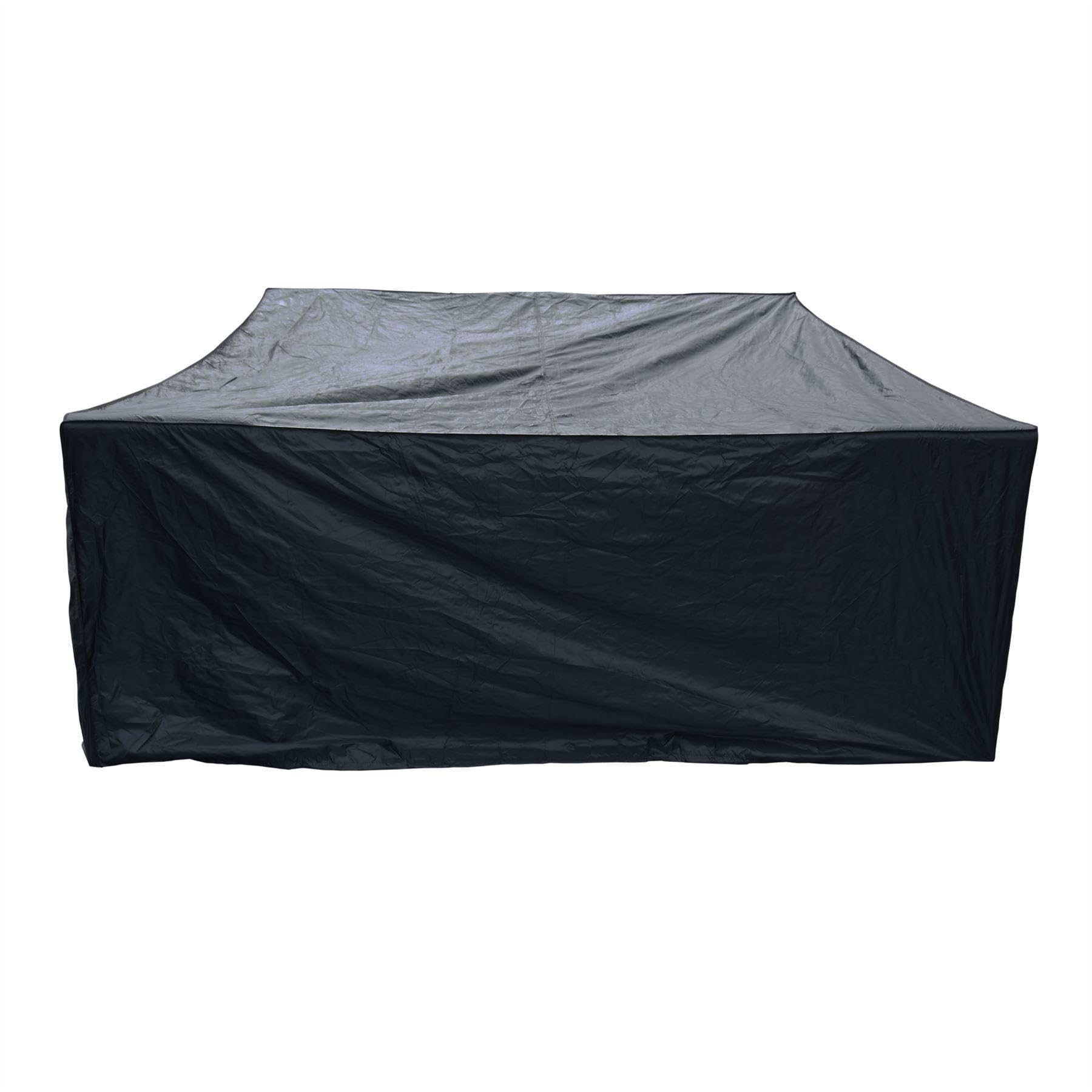 Kct Black Outdoor Garden Square 150 X 150 X 75Cm Furniture Cover Weatherproof With Drawstring