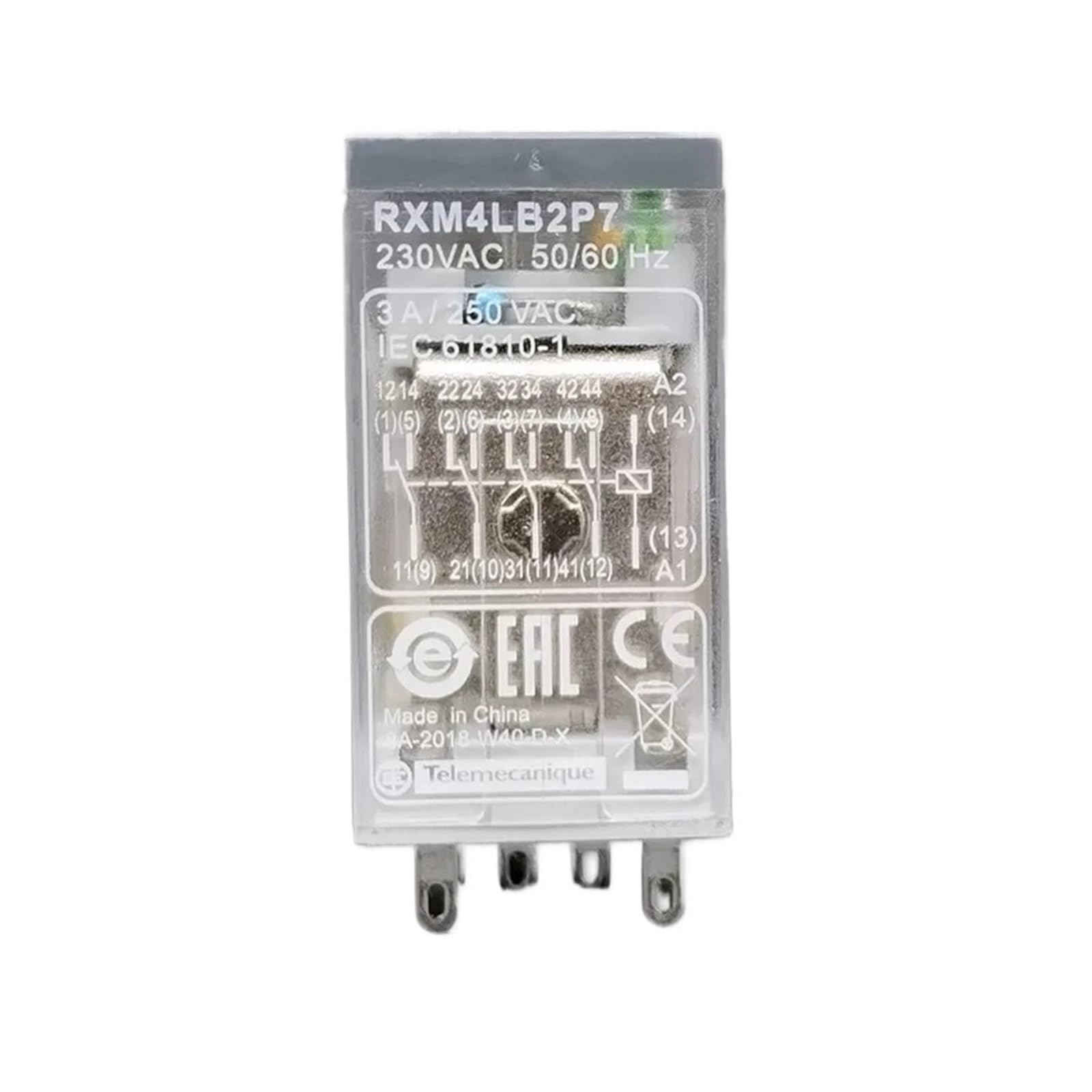 Relais intermédiaire DC24V AC à forte conductivité pour circuits de commande