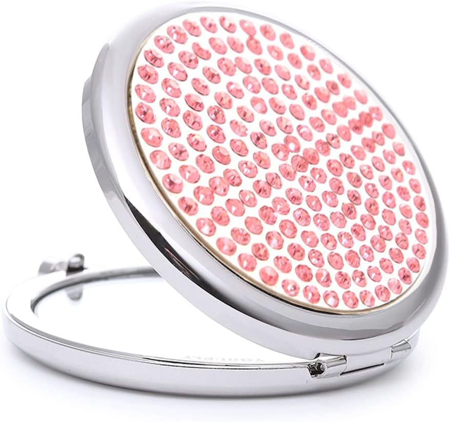 1-Sided Round Compact Portable Makeup Folding Double-Sided Female Girlfriends