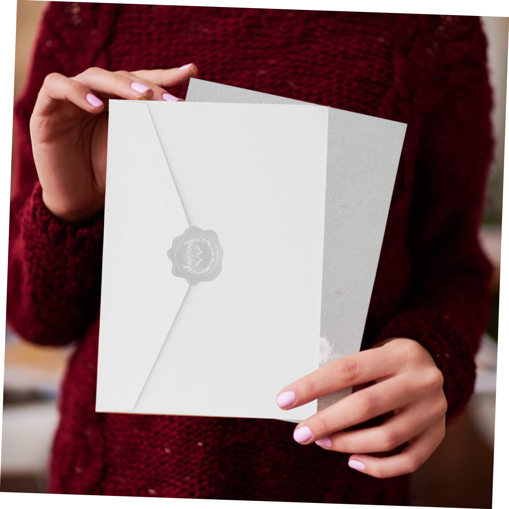 25fogli Etichette Adesive Per Matrimonio Stickers Goffrati Chiusura Buste e Decorazioni Festive Per Cerimonie e Speciali