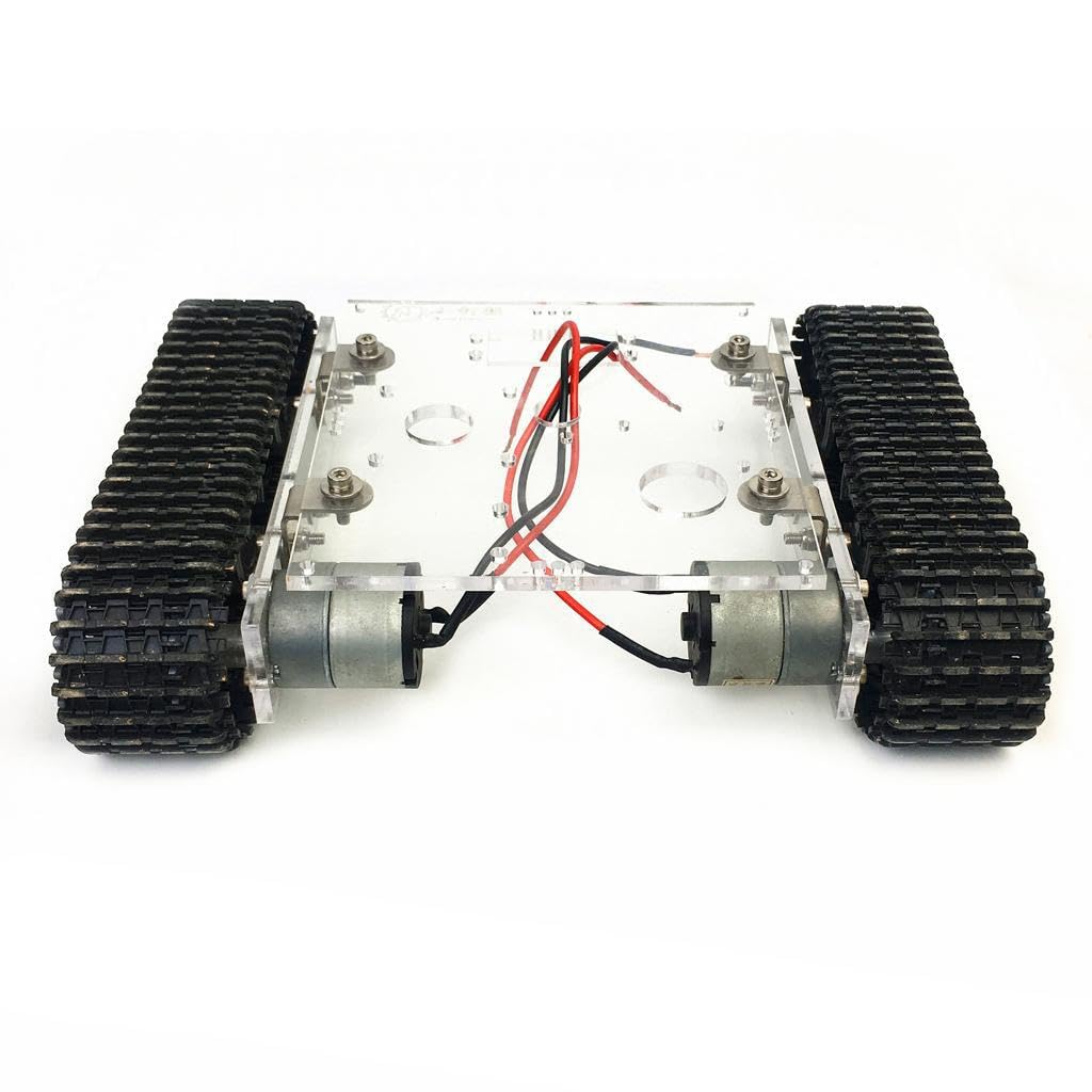 Chasis de Carro Tanque, chasis de aleación, Kits de Robot para armar Mismo, Motor Potente, Juguete científico Robusto, Innovador, también se Puede