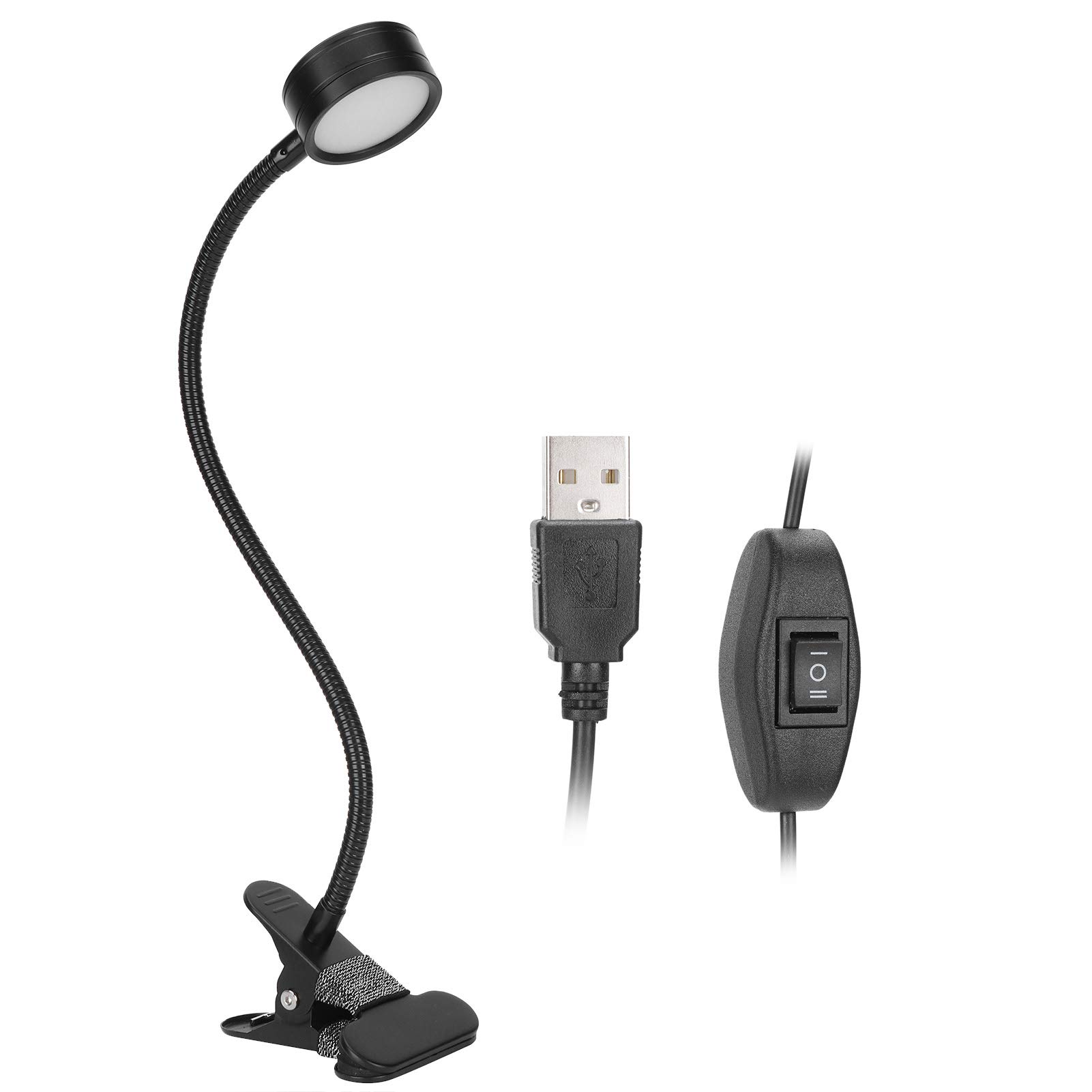 3NH® Reading Light, USB 360° Angle Adjustable Clip On Light for Reading for Office-image-26