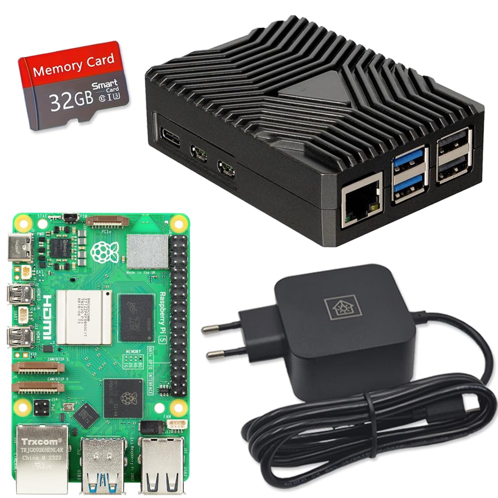 Raspberry Pi 5/4 GB Home Assistant Smart Centrale su scheda SD da 64 GB