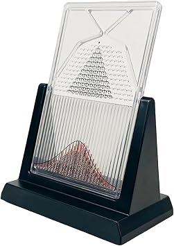 Desk Galton Board, Probability Demonstration Model, with Bell Curve, Effective Statistical Law Experiment Tool, Inspire Curiosity and Enhance Learning, for Random Distribution
