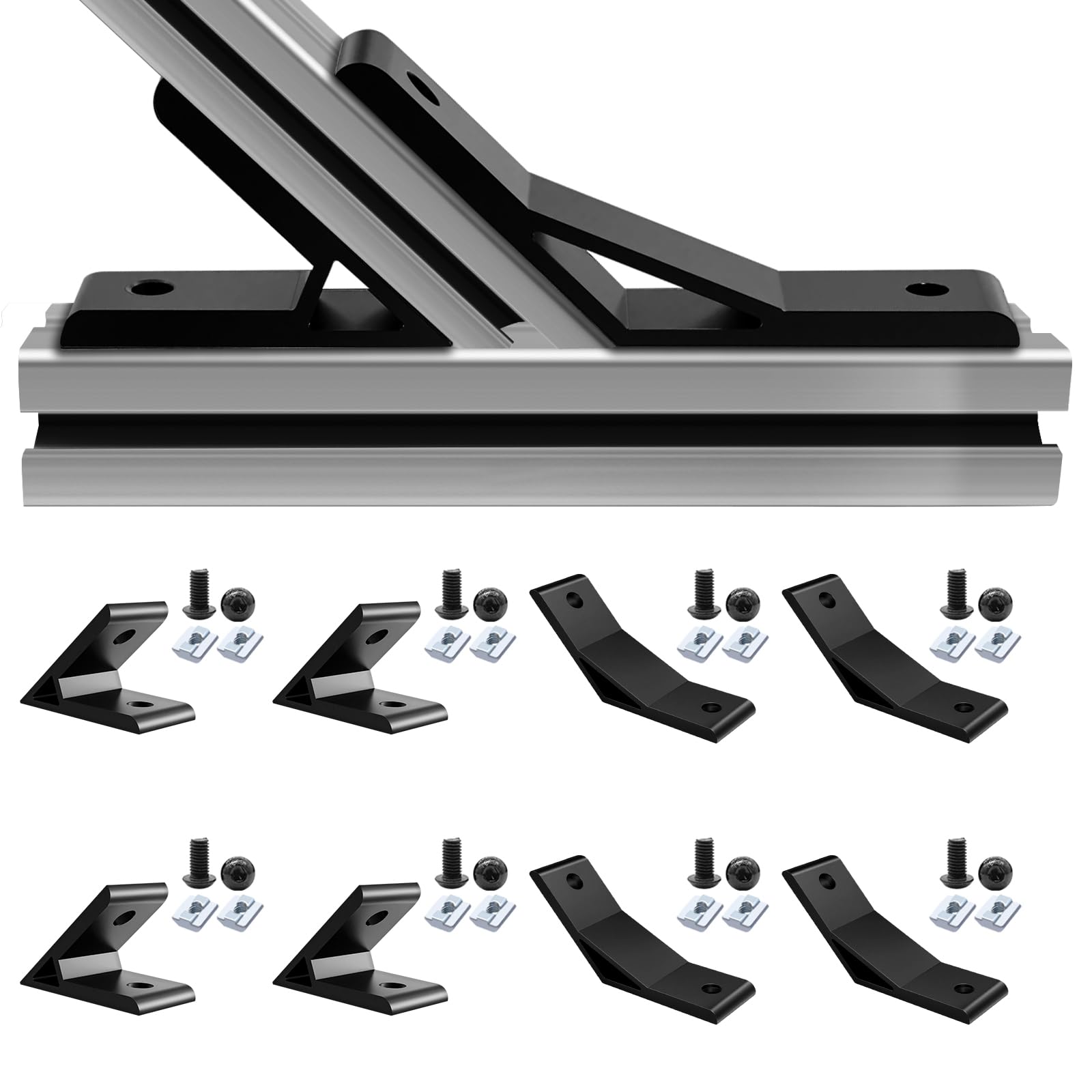 Équerres d'angle 4040 contre le jeu mécanique des profilés aluminium 40x40