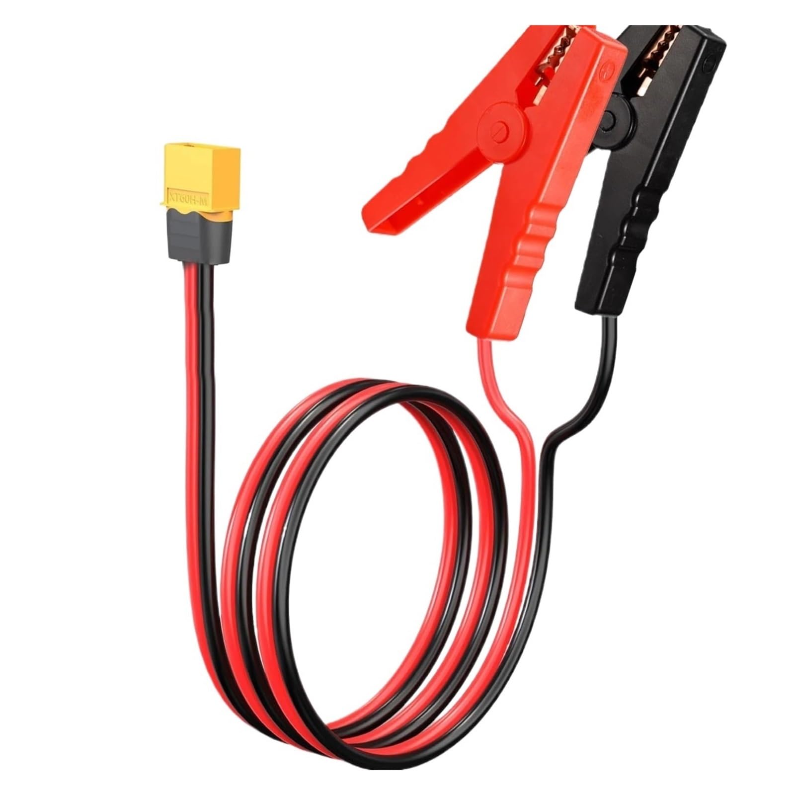 Złącza męskie i żeńskie z kablami XT60 do zacisków krokodylkowych, złącze męskie 12AWG XT60, kabel do szybkiego odłączania, kompatybilny z pilotami, bateria, przenośny panel słoneczny (12AWG 0,25 m)