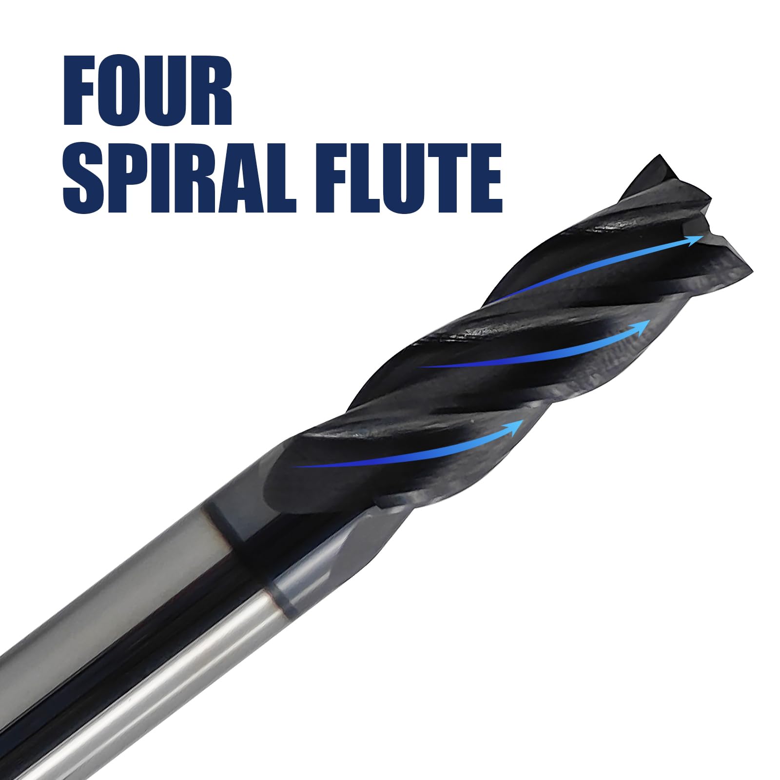 Carbide End Mills - 6 Piece Set for CNC Milling -4 Carbide End Mills - 6 Piece Set for CNC Milling -4
