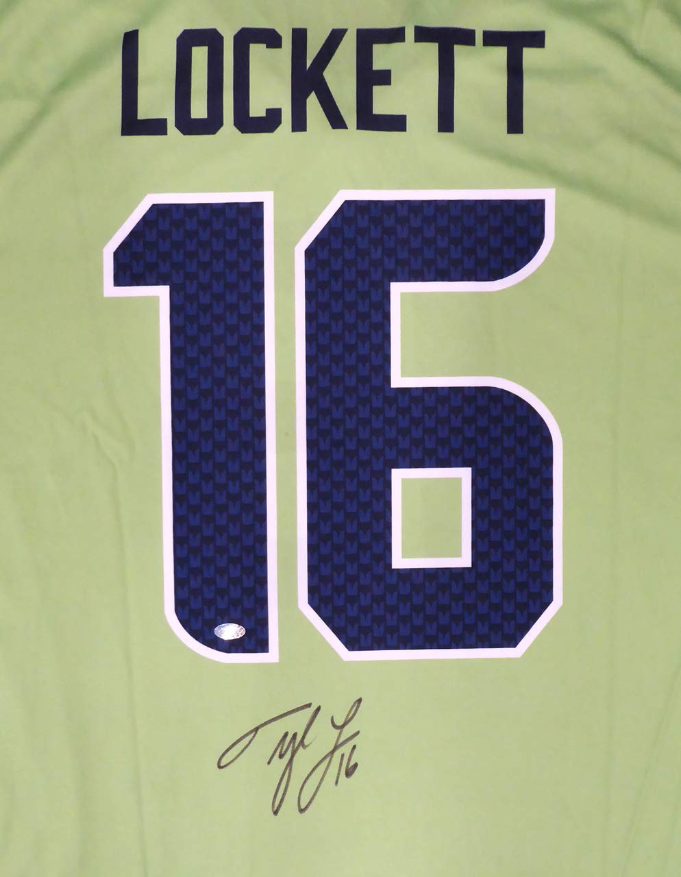 Amazon.com: Seahawks Tyler Lockett Autographed Action Green Color Rush  Authentic Jersey Size XXL MCS Holo : Sports & Outdoors