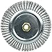 Weiler 79810 7" Dually Root Pass Weld Cleaning Brush, 020" Stainless Steel Wire Fill, 5/8"-11UNC Double-Hex Nut, Made in The USA (Pack of 5)