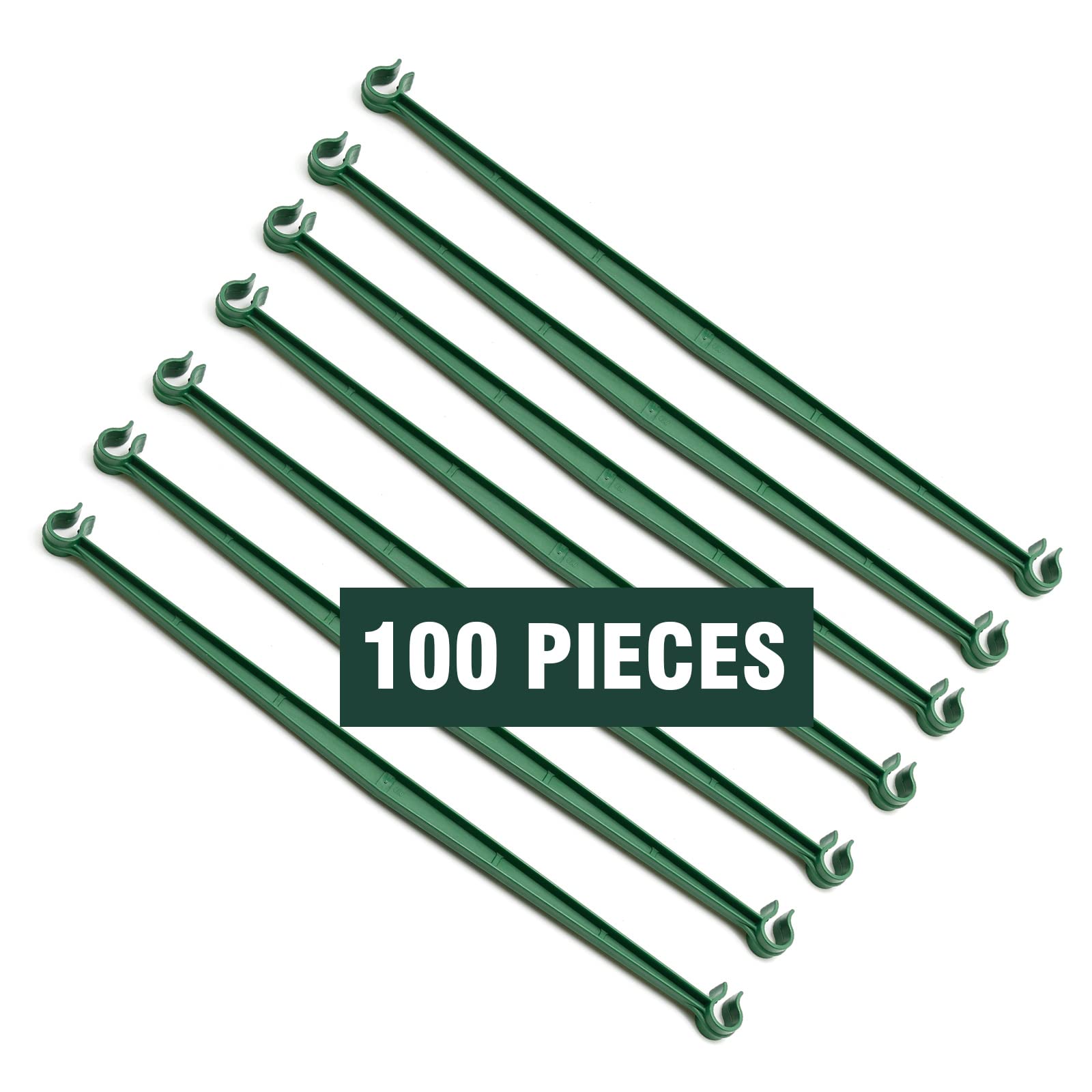 Lot de 100 piquets pour cage à tomates, connecteurs de treillis extensibles de 30 cm pour plantes grimpantes, plantes de jardin, légumes (sans piquet)