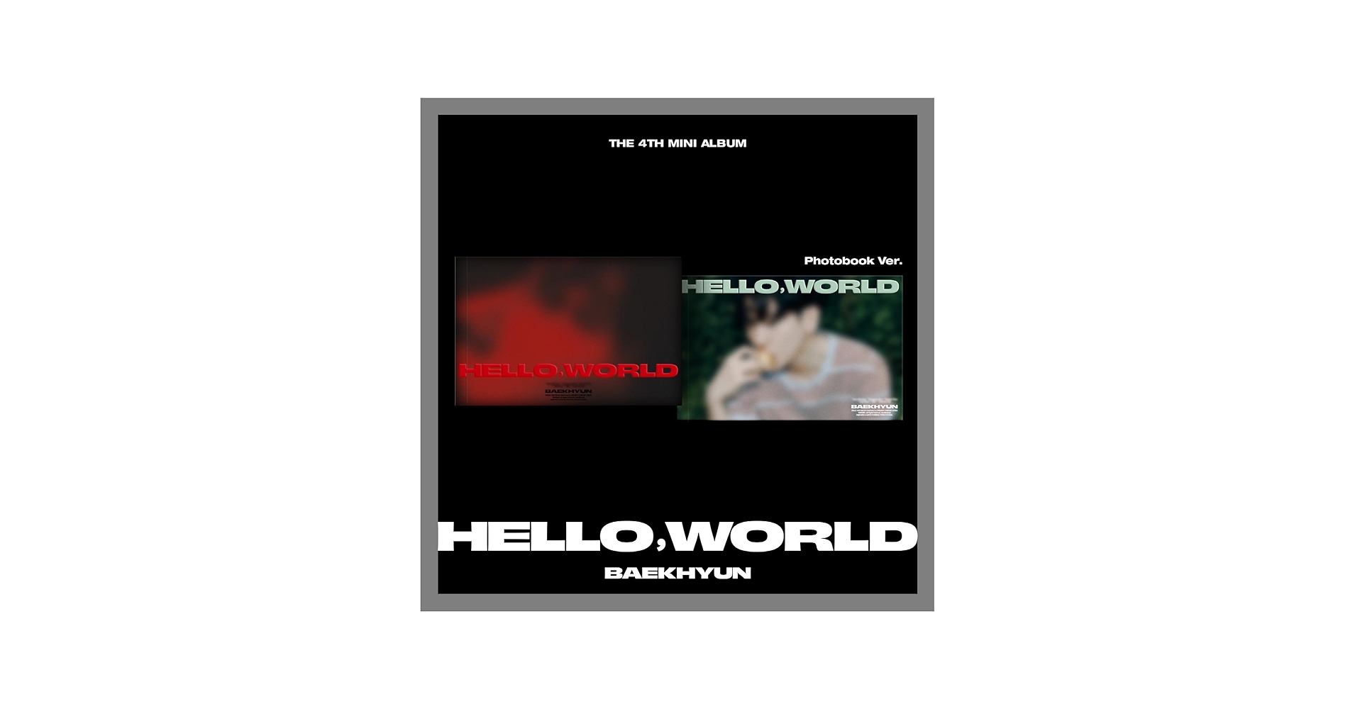 EXO ベッキョン　Hello world アメリカHello82 アルバム Signed] BAEKHYUN - 4th Mini Album : Hello, World (Random