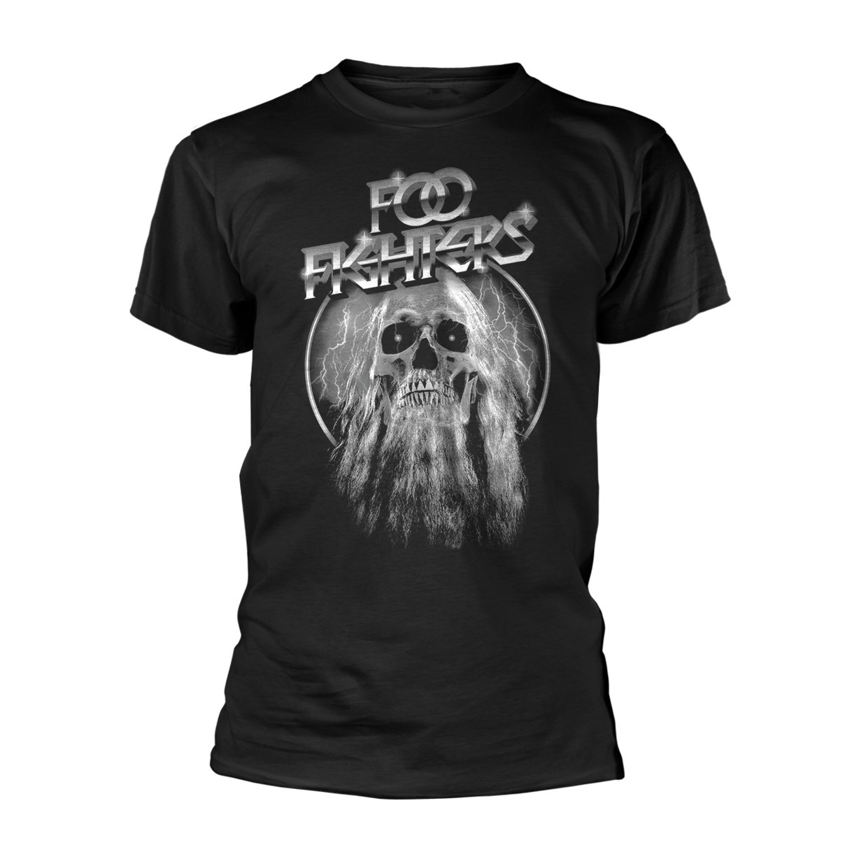Foo Fighters Bearded Skull Official Tee T-Shirt Mens Unisex (XX-Large) Black