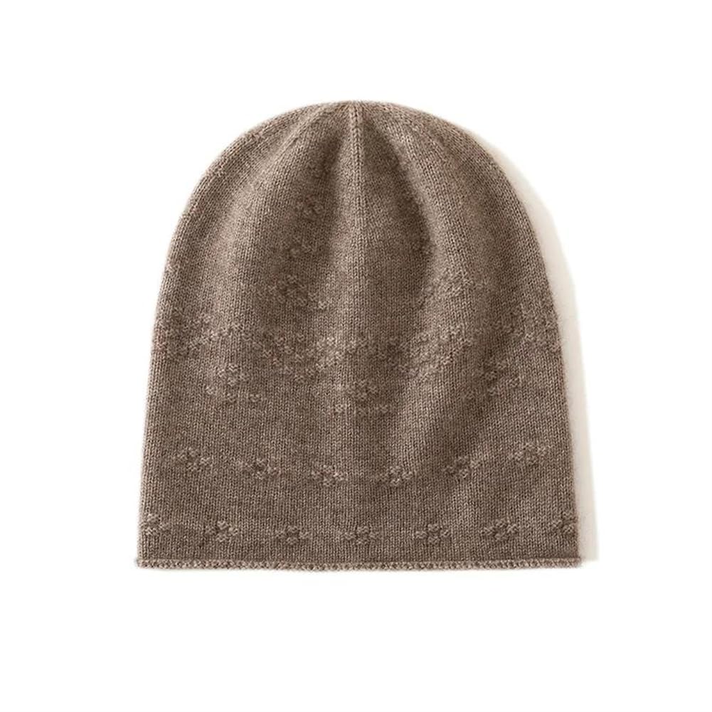 Gorro de Punto Gorros de Punto clásicos, Gorro de Punto Unisex Mezcla Lana Multicolor(Dark Gray9)
