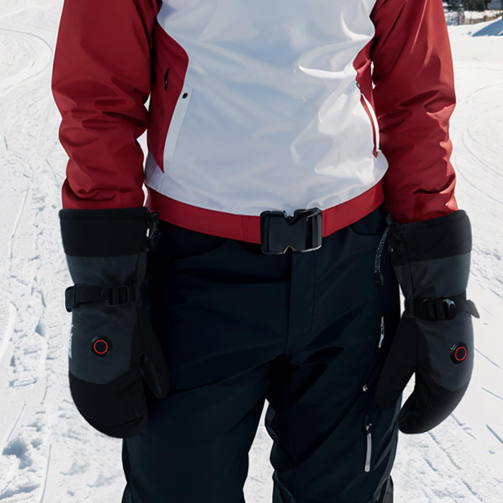 ZHIZHOUNEY Heated Gloves Electric Hand Warmers Touchscreens Gloves Snowboard Gloves Motorcycle Gloves Winter Ski Gloves