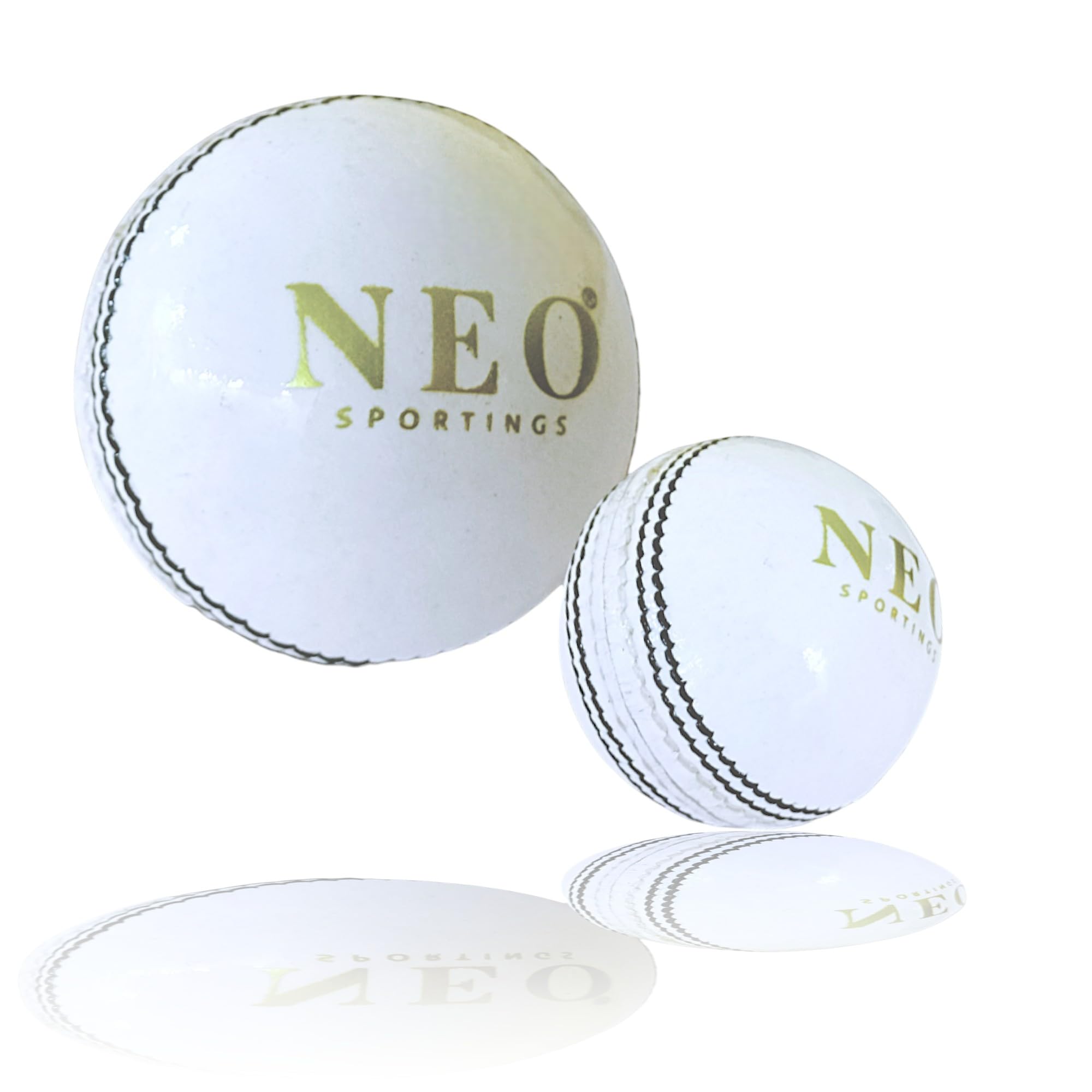 NEO Cricket Leather Ball, T20/30 Overs Format|Pack of 1 (White)