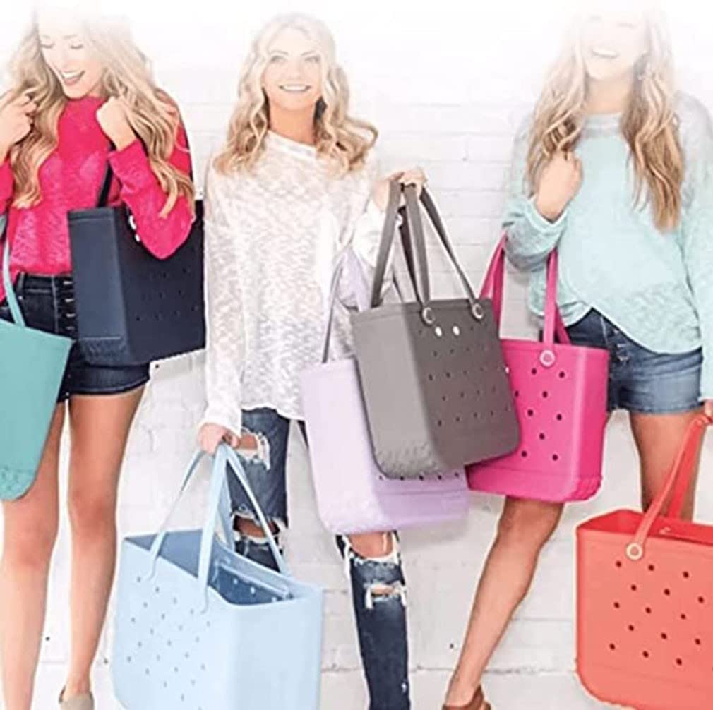 Gummi-Einkaufstasche, Strandtasche, Wasserdicht, Sanddicht, Outdoor-Reisetaschen, Silikon-Handtasche Für Strand, Markt, Pool S