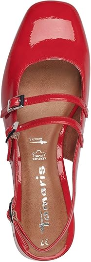 Tamaris Dames 1-29510-44 pumps, rood patent, 37 EU, Rood patent, 37 EU