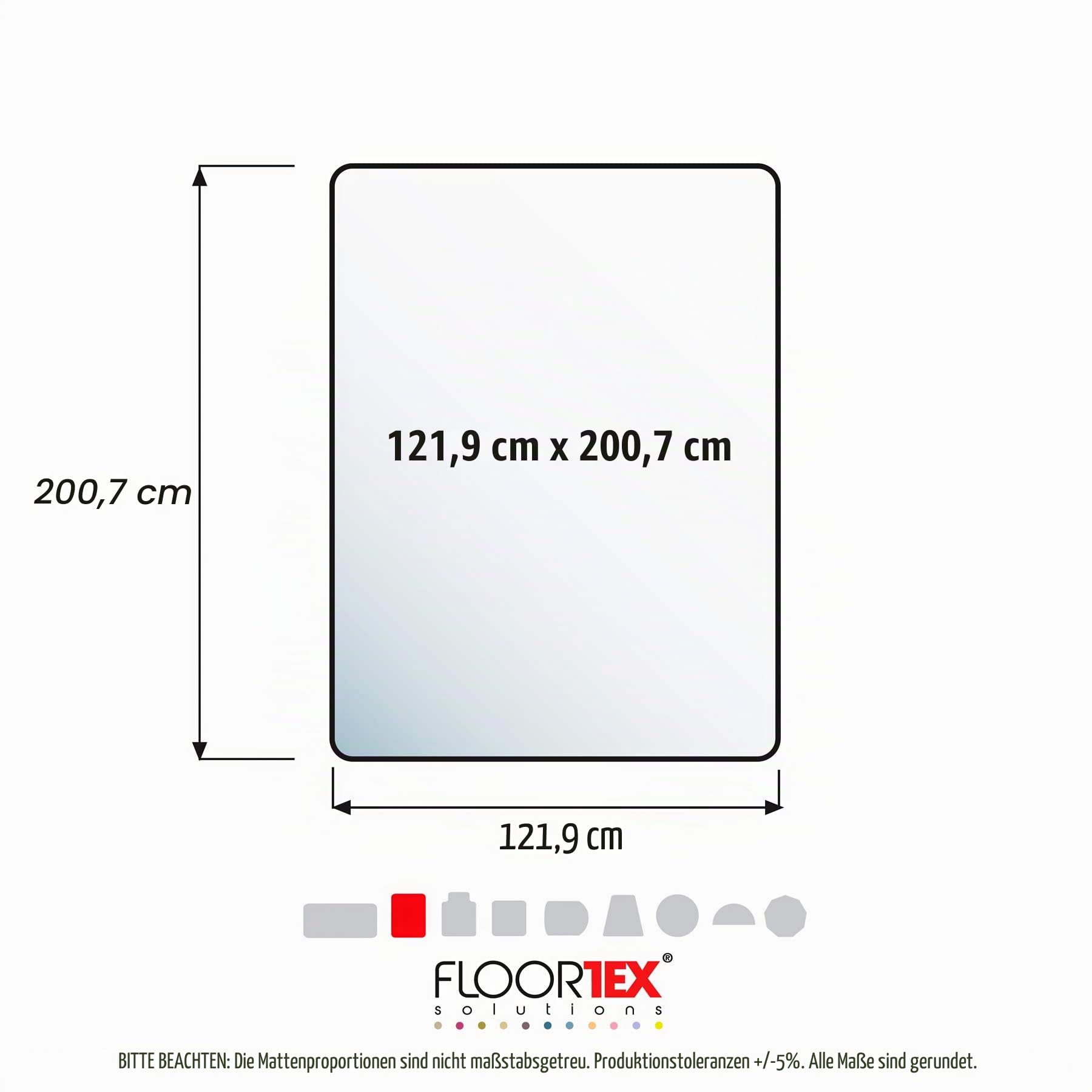 Floortex Ultimat Polycarbonat Stuhlmatte für harte Böden. Rechteckig 116cm x 200cm