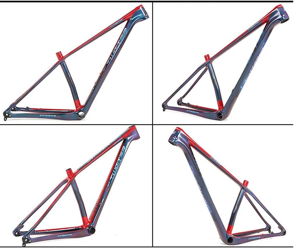 Carbon Fiber Bike Frame 15'' 17'' 19'' 27.5er 29er Hardtail Mountain Bike Frame XC Thru Axle 12x142mm Internal Routing Frame Disc Brake(27.5 * 17'')