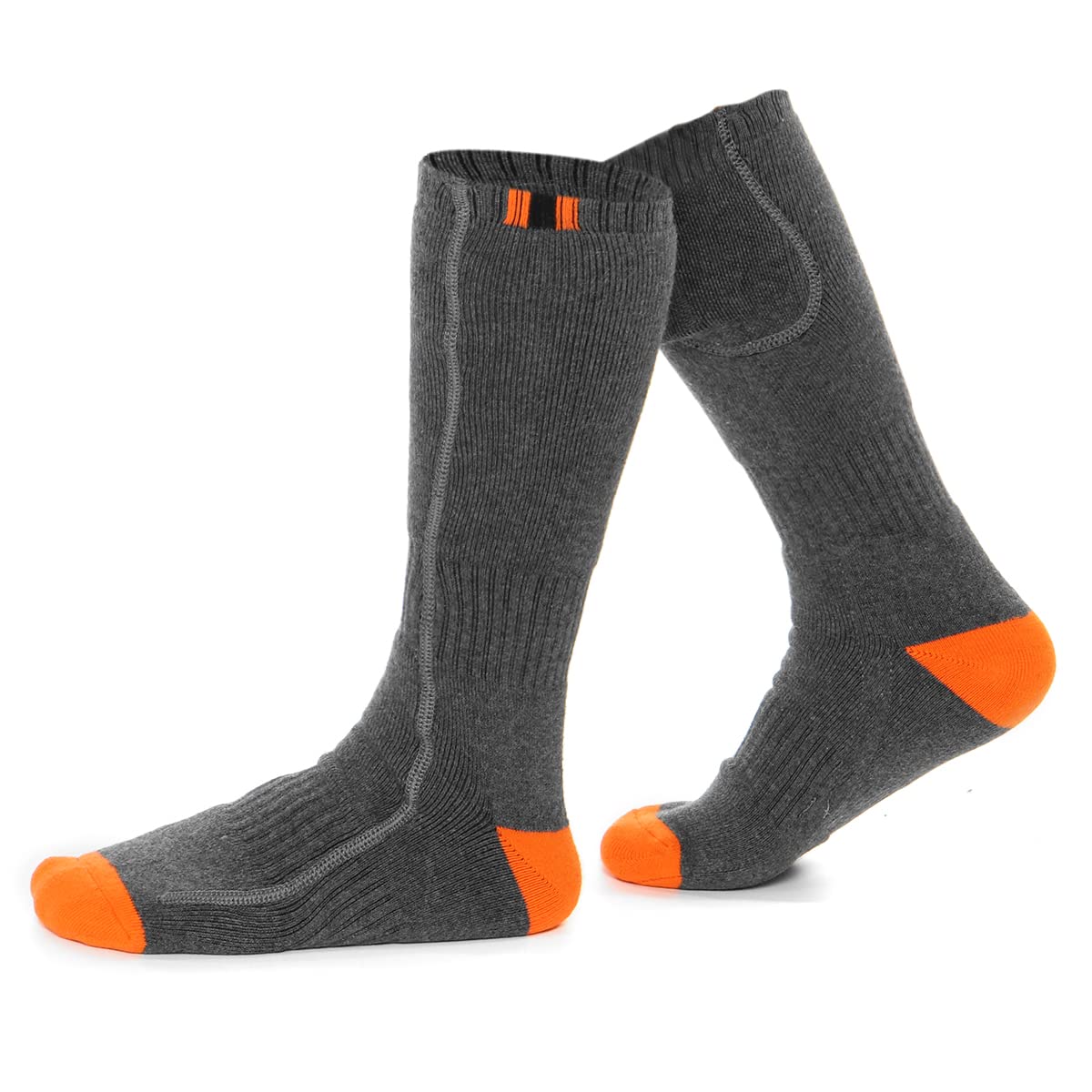 YONGYAO Riscaldamento Elettrico Calze Tubo scaldante Universale Unisex riscaldato per l'inverno Freddo-Grigio
