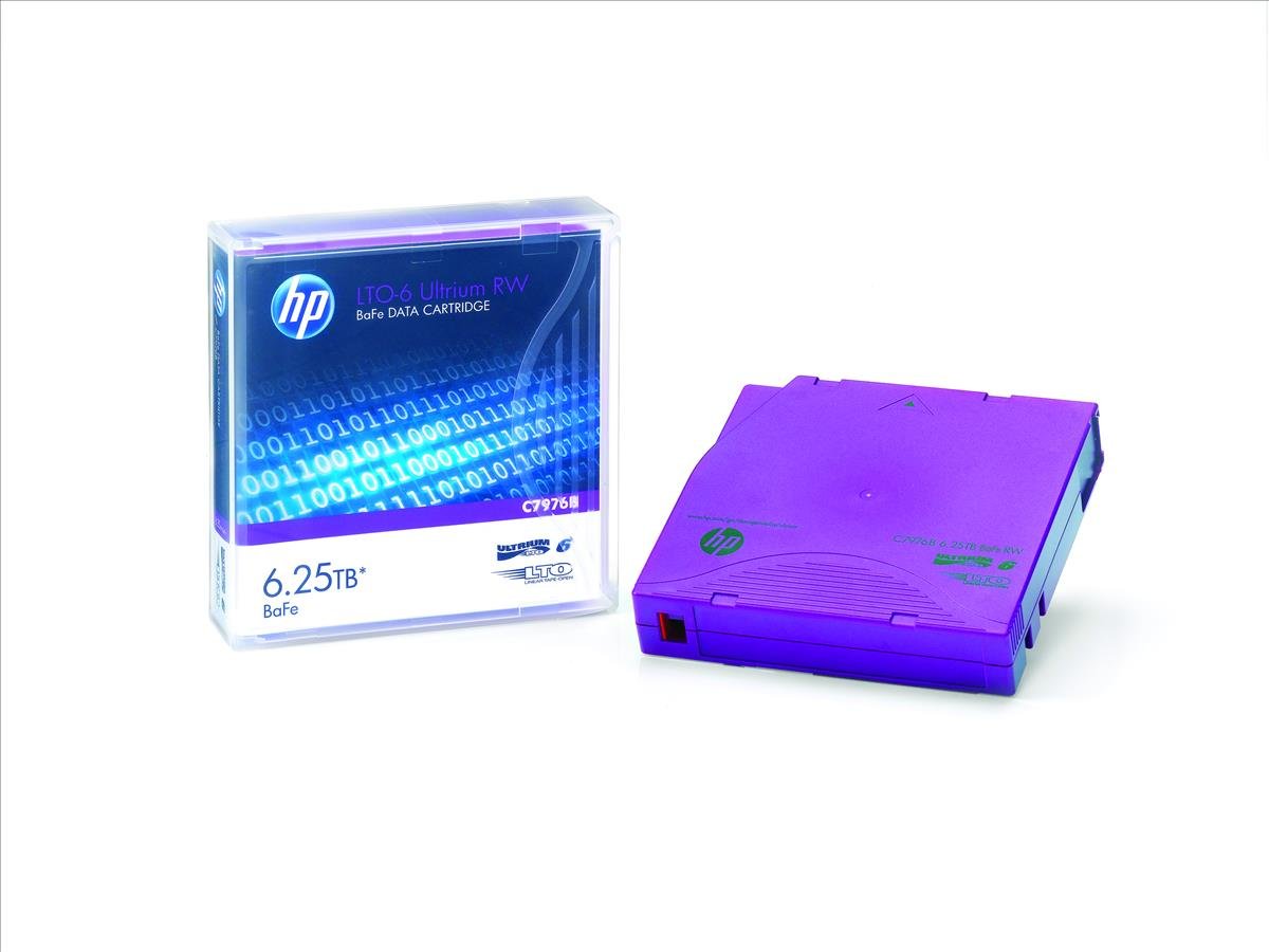 HP C7976B LTO-6 Ultrium BaFe RW Data Cartridge (6250GB, 400MBps)
