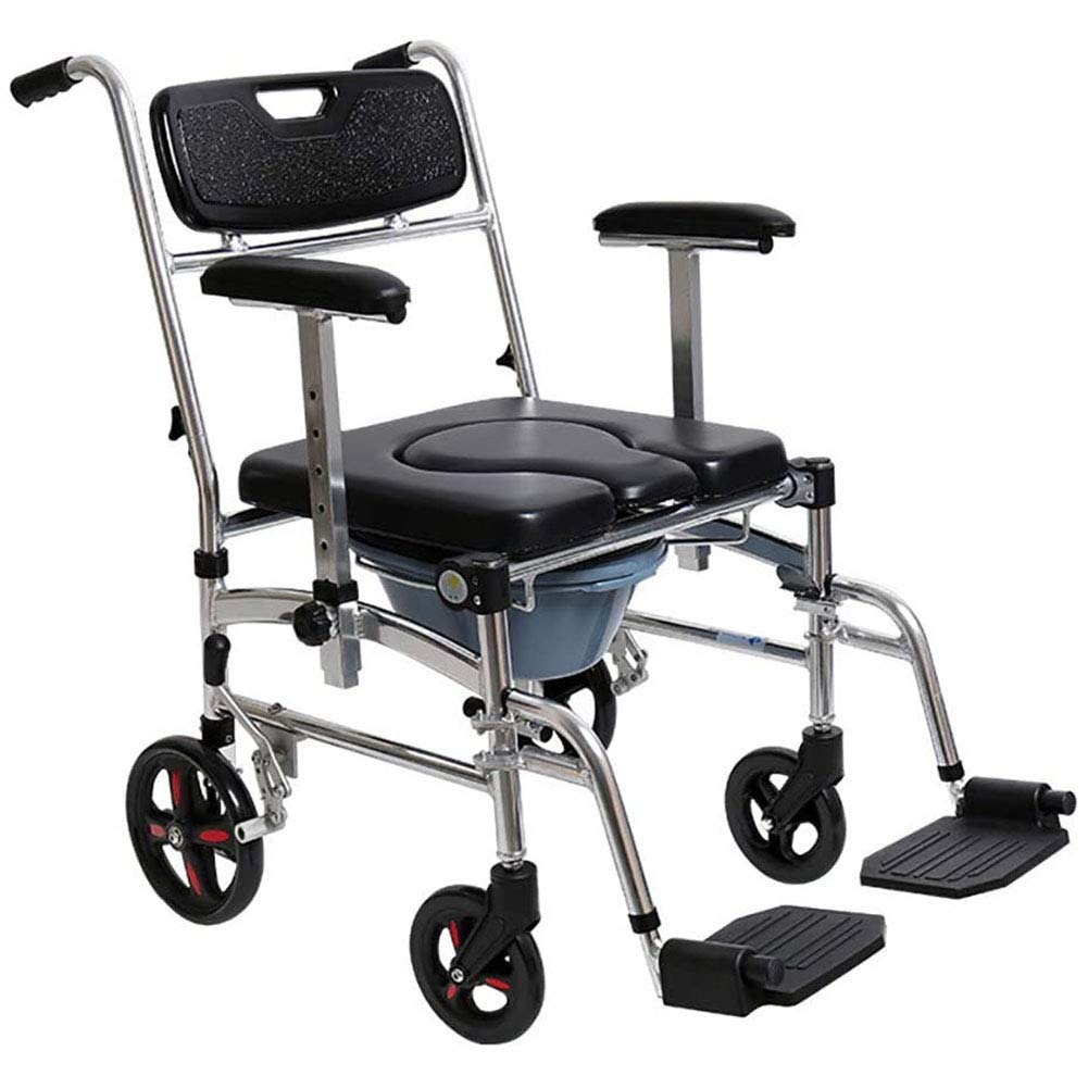 Buy Wheelchair Waterproof Aluminum Portable Foldable, Shower Commode