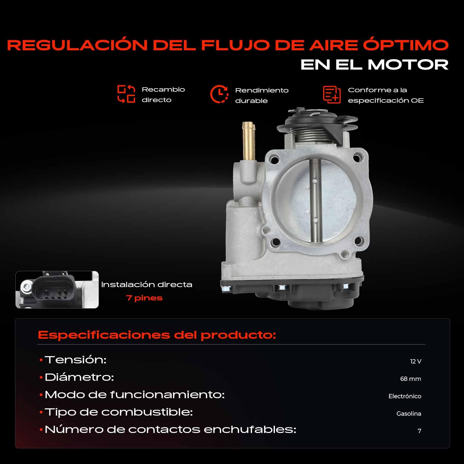 Frankberg Válvula de mariposa Colector de la válvula de mariposa | 9021133064A; Compatible con: P.a.s.s.a.t Variante 35I 3A5, V.e.n.t.o 1H2, Golf III 1H1, S.h.a.r.a.n 7M6 7M8 7M9