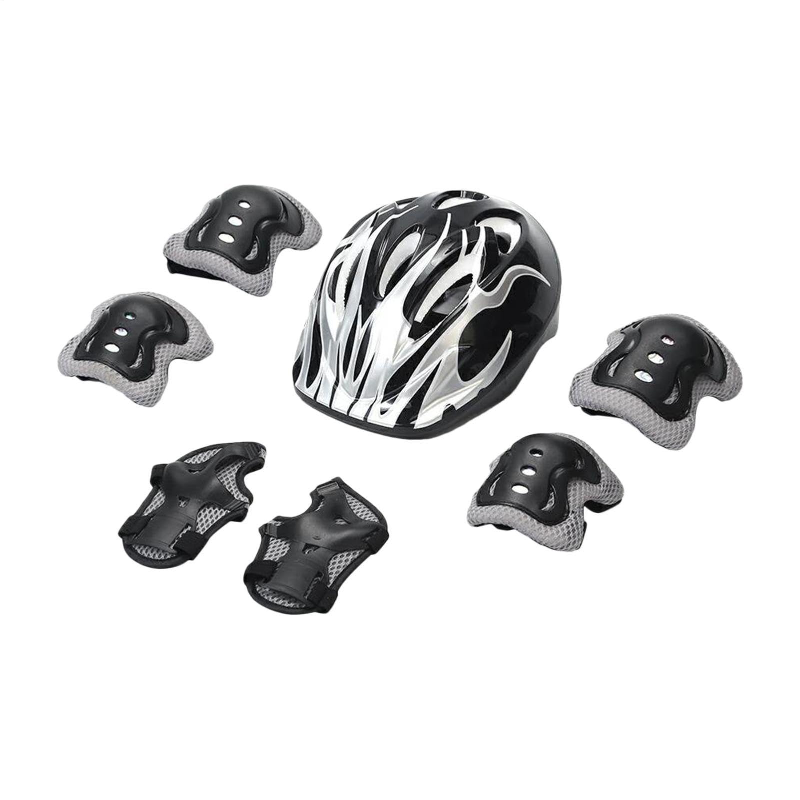 Équipement de protection pour enfants - Absorbe les chocs - Réglable | Ensemble de protection pour enfants pour skateboard, roller, breakdancing vélo, hockey, baseball, sports de plein air