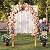 Moccha 7.7 FT Garden Arbor, 93" Wood Arbor Trellis for Climbing Plants, Rose, Ivy, Outdoor Archway Pergola, Solid Wood Backdrop Stand, Garden Arch for Lawn Patio Bridal Party Pathway Ceremony Wedding