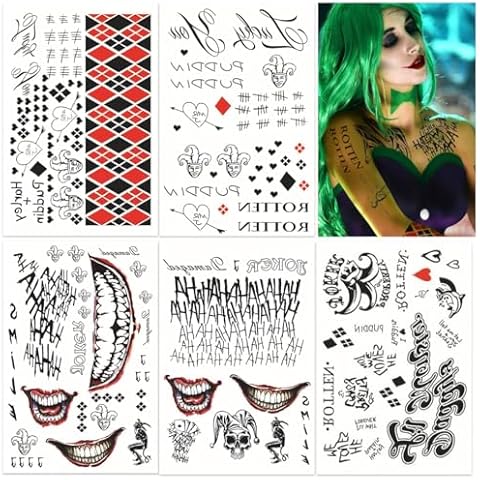 Tatouages Temporaires Harley Quinn O-Kinee Cover