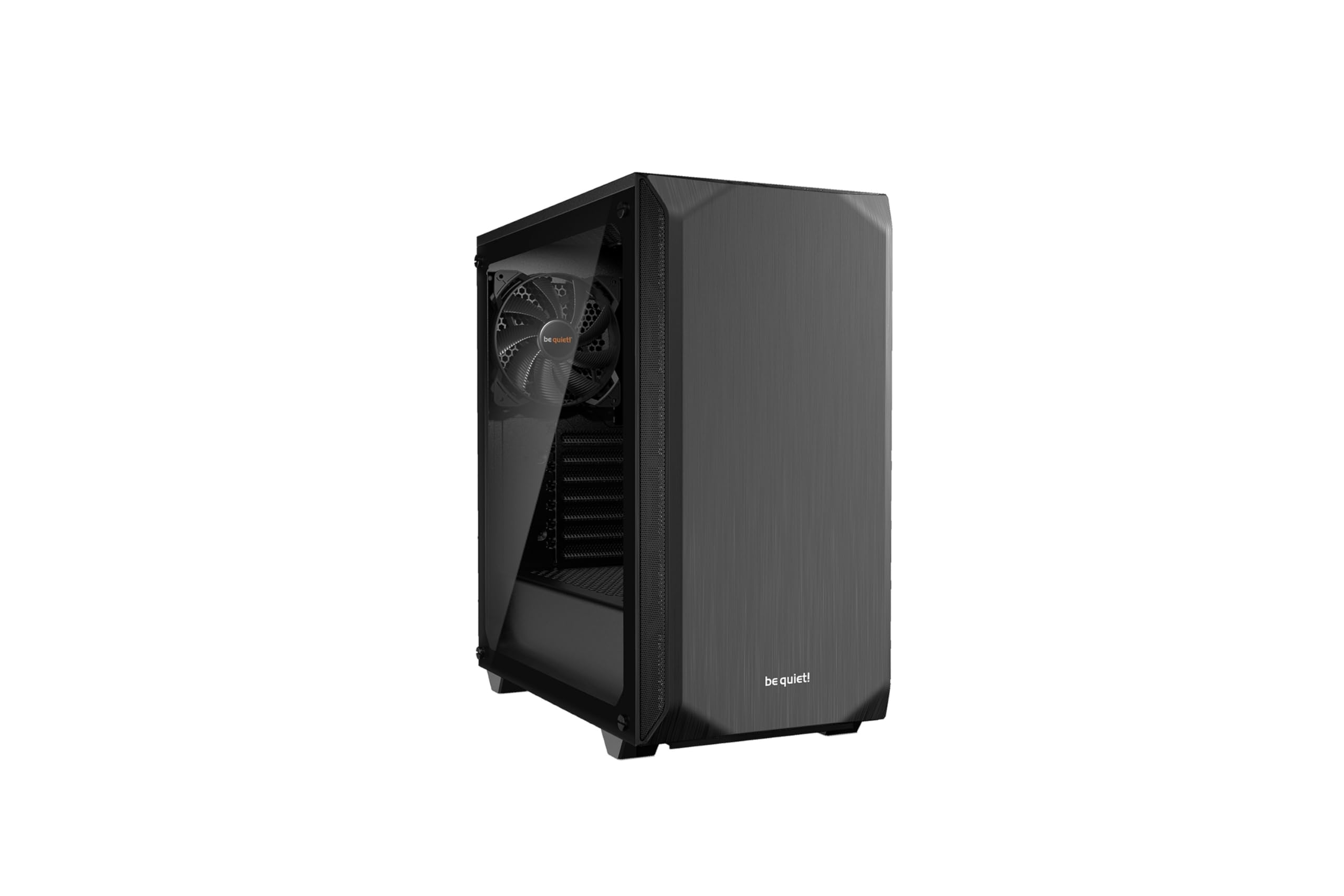 be quiet! Pure Base 500 ATX Midi Tower PC Case | Tempered Glass Window | Two Pre-Installed Low Noise Cooling Fans | Black | BGW34