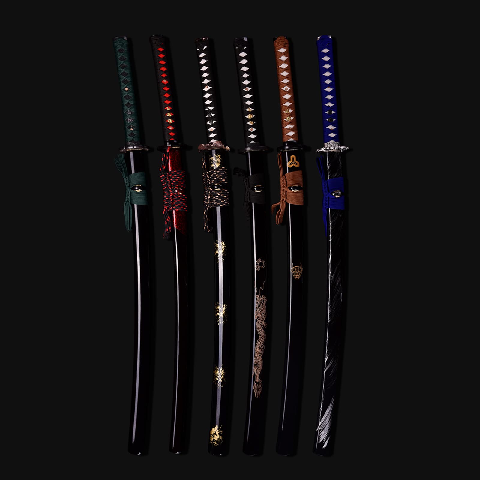 Katana in Legno,Lama in Palissandro Naturale,Bokken Fatto a Mano,Fodero in Legno massello con Vernice Spray,Spada Samurai da 103 cm per Cosplay,Iaido,Kendo,Regali