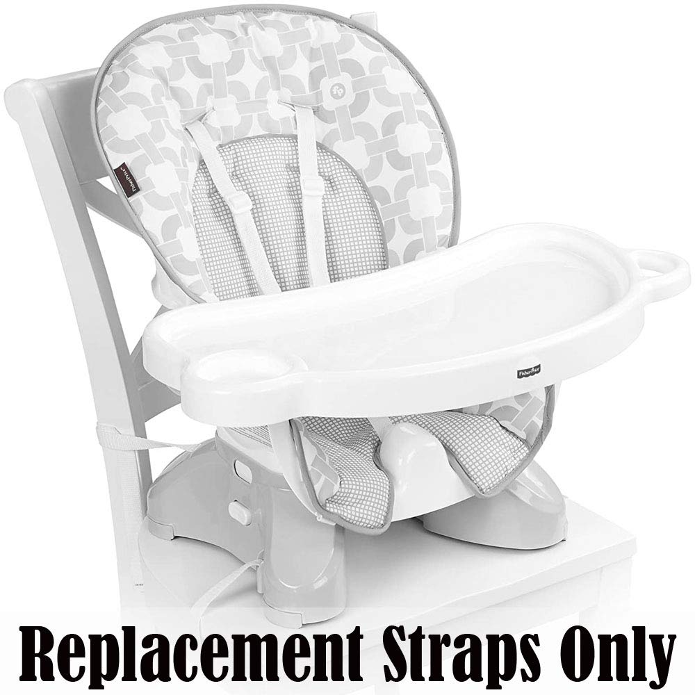 Replacement Parts for Space Saver High Chair - Fisher-Price Spacesaver High Chair CLR40 - Replacement Straps ~ 2 Waist Straps, 2 Shoulder Straps, and 1 Crotch Strap