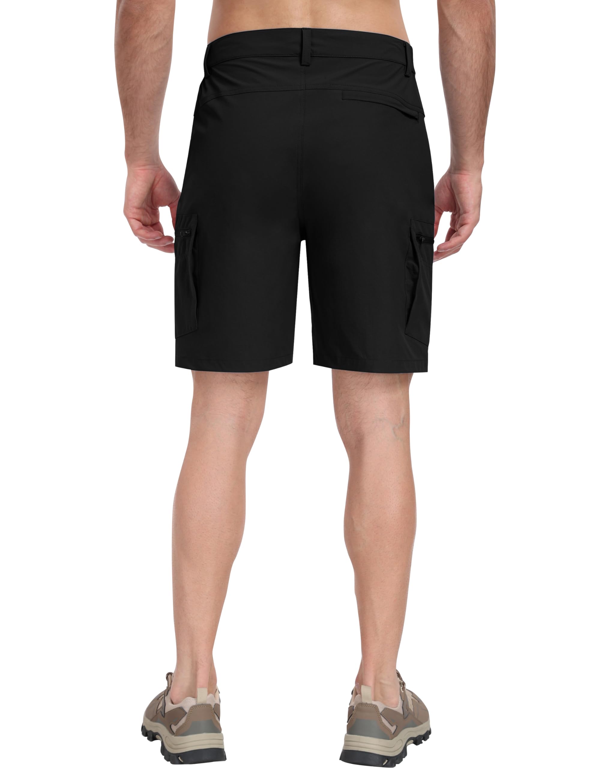 MoFiz Short Cargo Homme Short de Randonnée Pantalon Court de Sport Golf Léger Shorts Bermudas Séchage Rapide Extérieur Shorts de Trekking avec 5 Poches