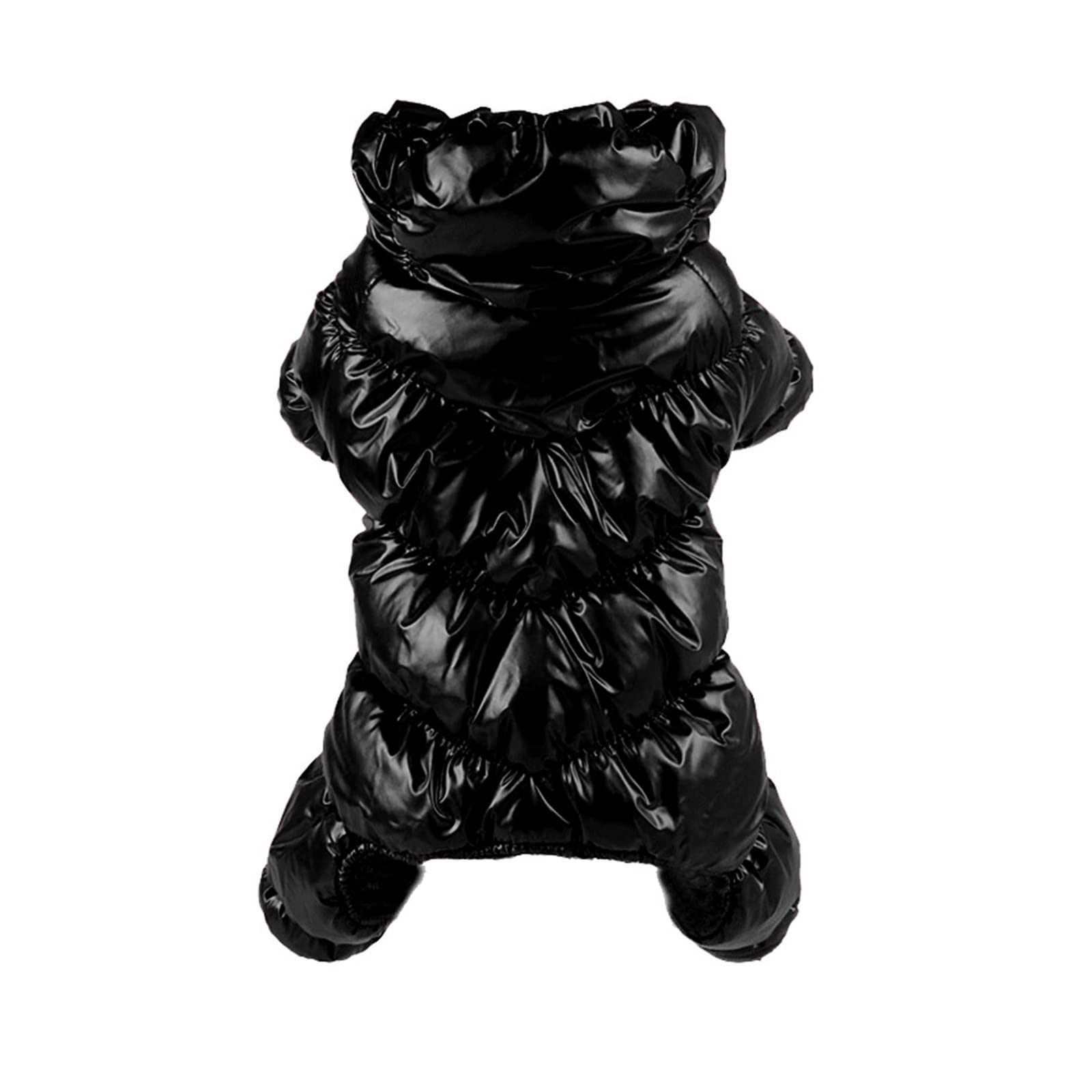 Kikbax Vestiti del Cane Vestiti Caldi dell'animale Domestico Giacca del Cappotto dell'animale Domestico (Color : Black, Size : M)