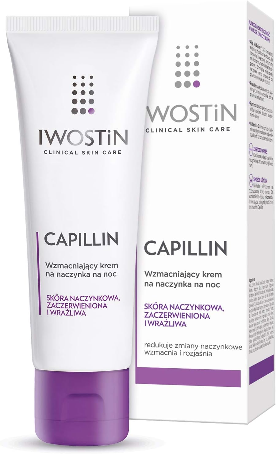 IWOSTIN CAPILLIN DILATED CAPILLARIES NIGHT CREAM 40 ml