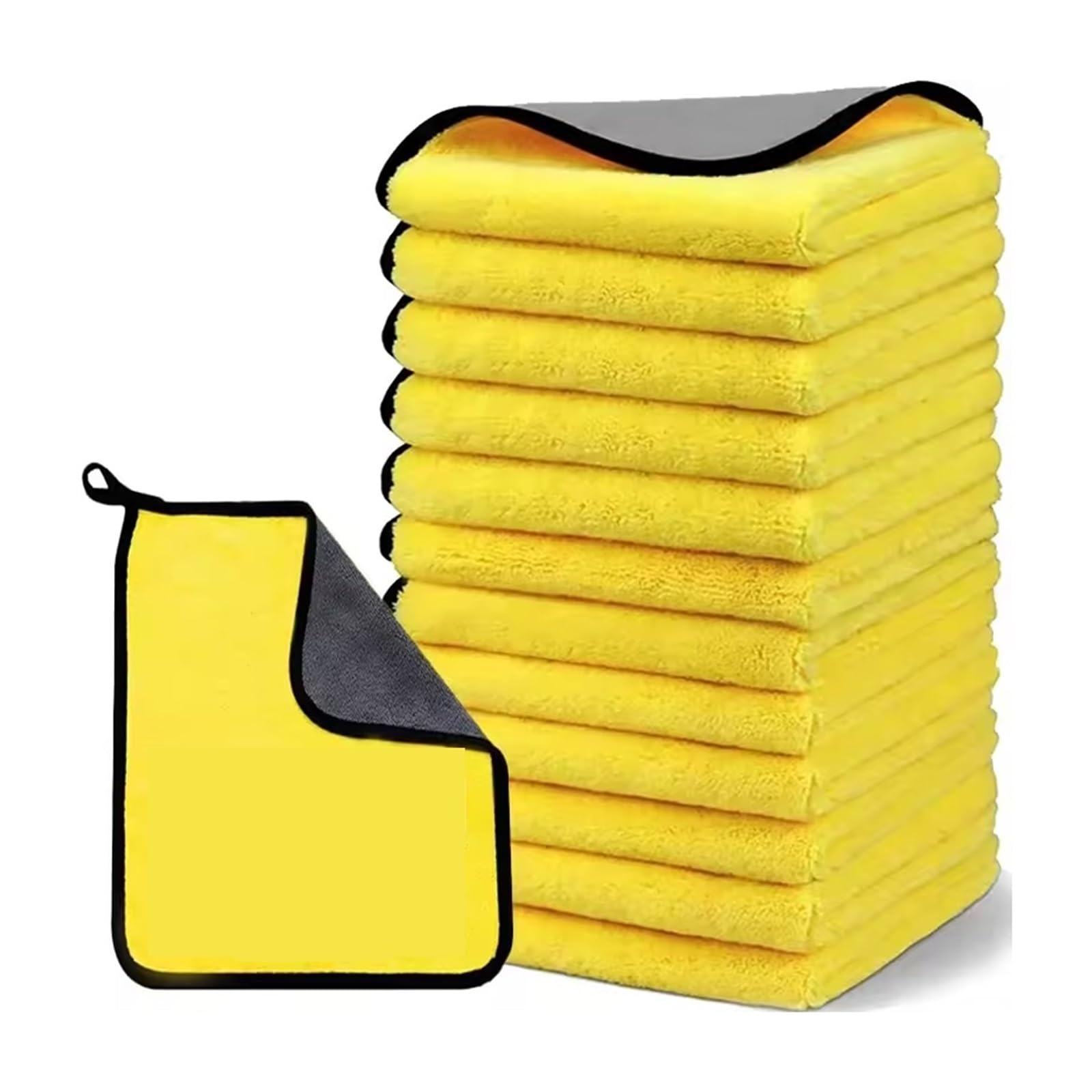 QAUUCP 1-20Pcs Microfiber Cleaning Double Sides Towel