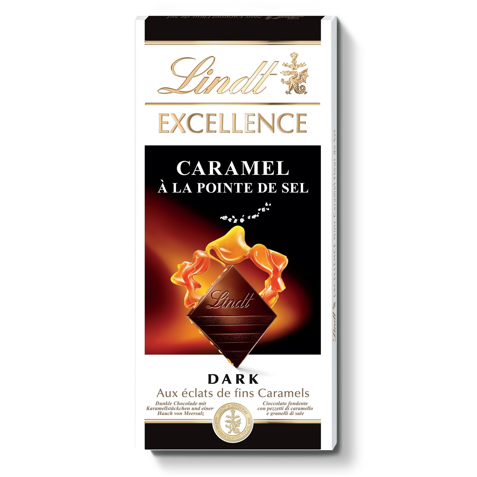 Lindt Excellence Caramel & Sea Salt Touch Dark Chocolate, 100 g (B083KSX9HB) Amazon Price History, Amazon Price Tracker