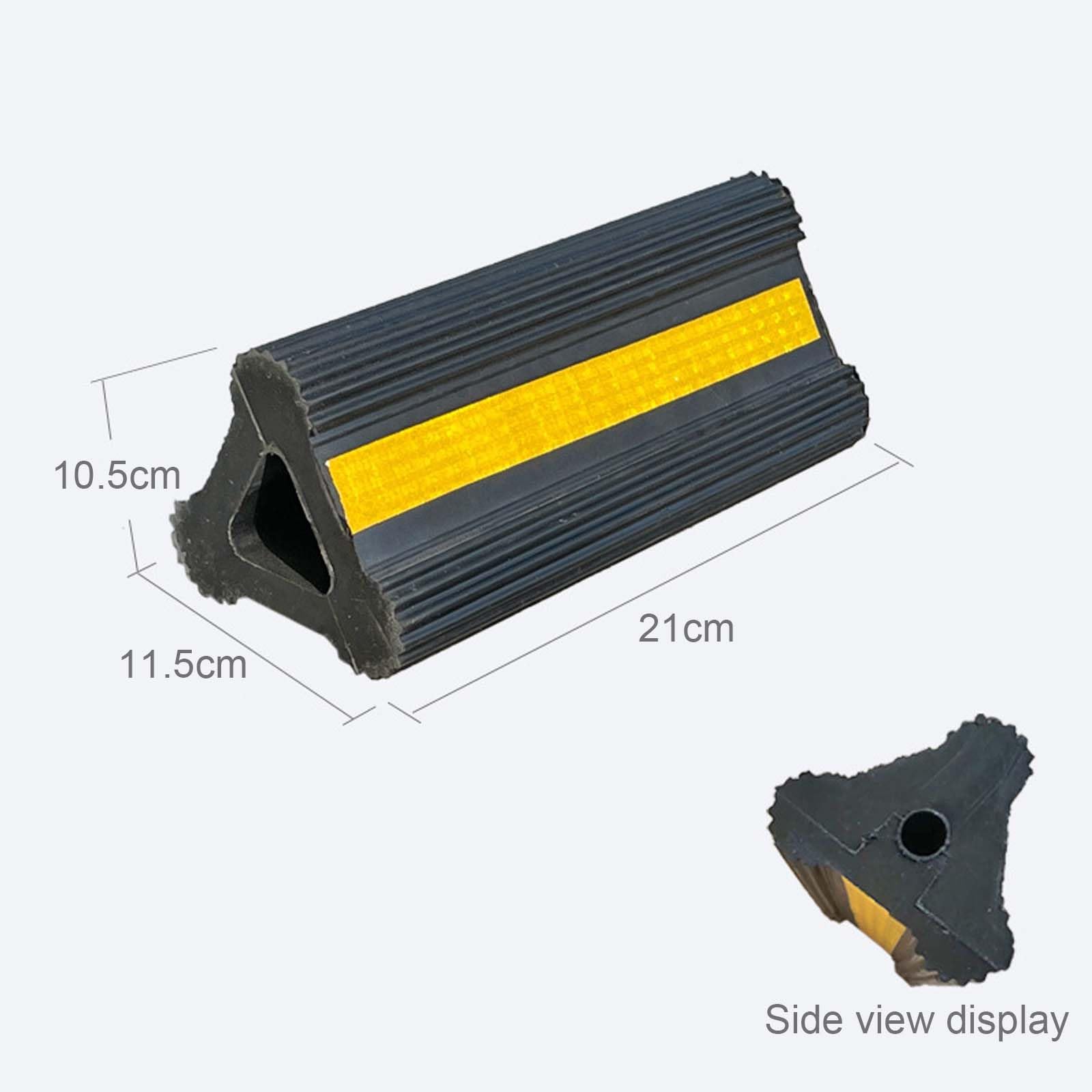 Cunei per Ruote per Rimorchi, 2PCS Cunei per Camper Fermaruota Furgone E Roulotte Cunei per Ruote Protezione per Rampa in Gomma Cunei per Freni per Rimorchi con CordaIn Nylon