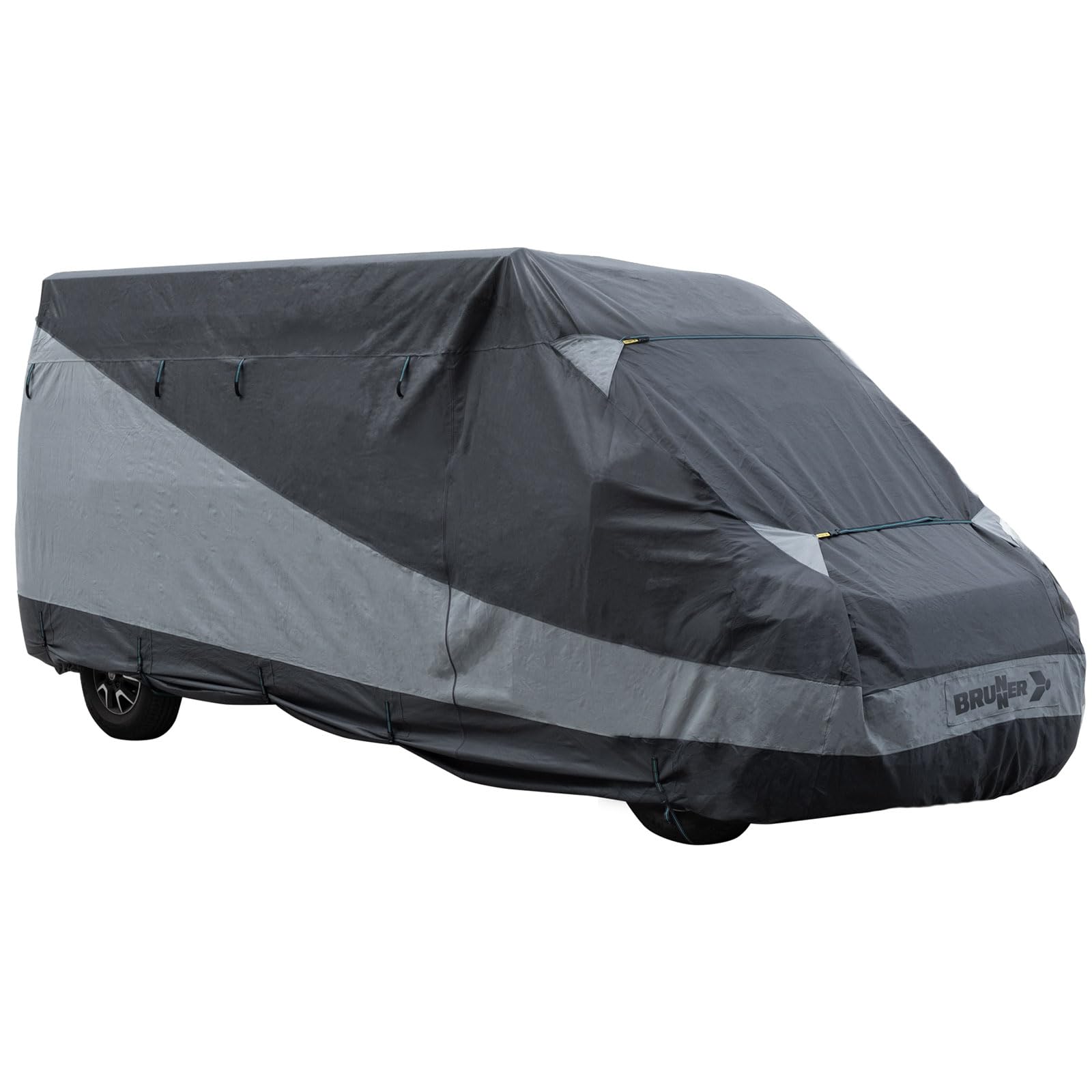 BRUNNER PRO Cover Design 12M Abdeckplane Schutzhülle, FIAT Ducato Peugeot Boxer Citroen Jumper, Größen L2-L4, Atmungsaktiv Wasserabweisend UV-Beständig Winter+Sommer, FÜR FAHRZEUGLÄNGE L4=6,36m