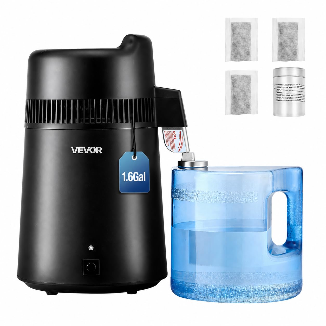 ディディミ 蒸留器 未使用品 黒 ブラック Water Distiller Amazon.com: VEVOR Water Distiller, 6L / 1.6 Gallon Countertop