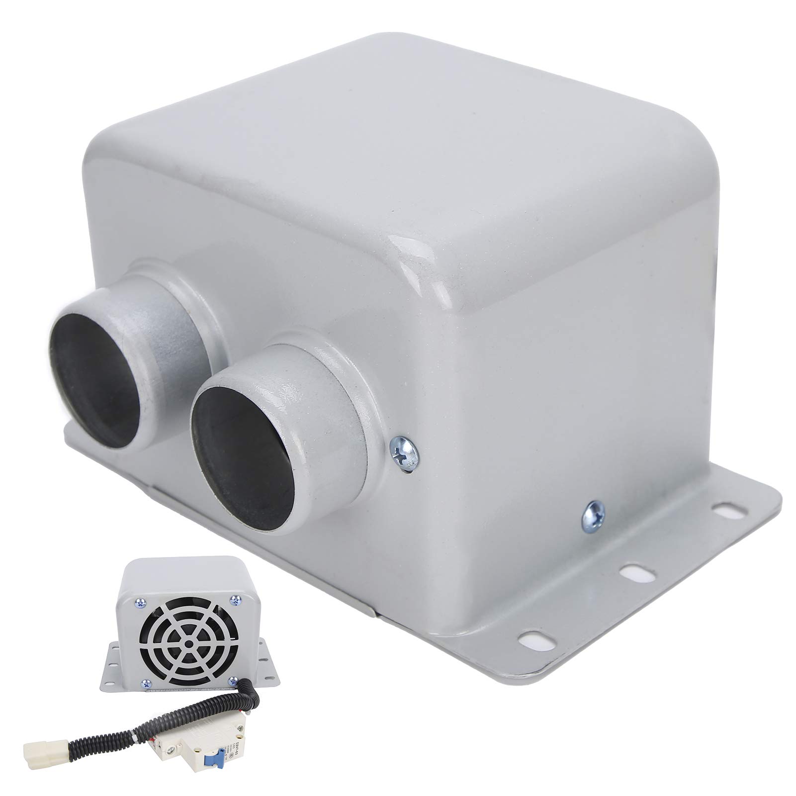 Calentador de automóvil de 12 V 400 600 W Calentamiento rápido Operación silenciosa Descongelador para parabrisas Eliminación de niebla helada Material metálico con salidas de