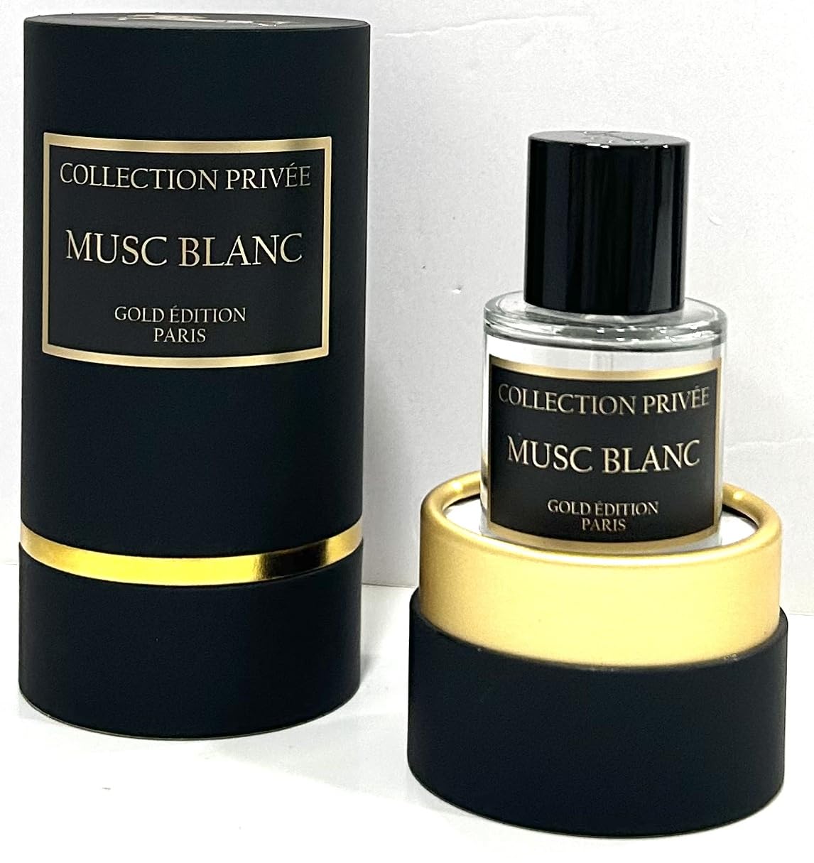 Parfum Musc Blanc Private Collection Neue Edition (Gold Edition), Geschenkidee, lang anhaltender und Unisexduft 50ml (Musc Blanc)