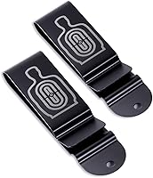 Vista 24 de Clips Universales de Cinturón de Metal - (Se Ajusta a Cinturones de 1.75 Pulgadas) – (Acabado Pulido o Negro) – Soportes de Clip de Reemplazo