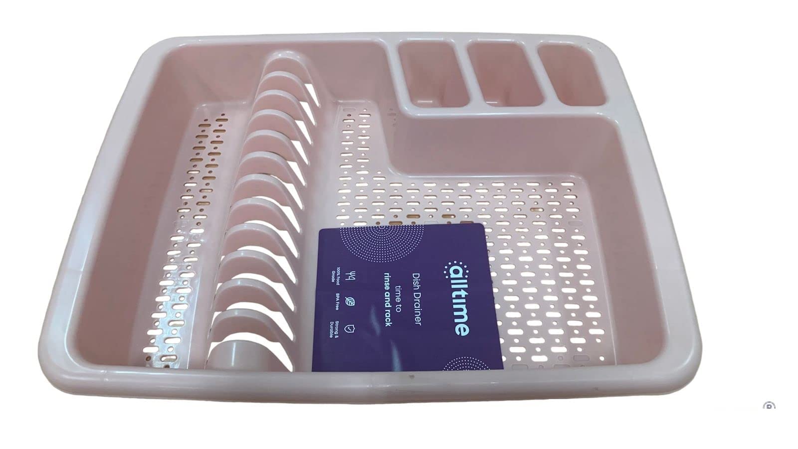 All Time Plastic BTP.408248 Dish Drainer, 474 X 372 76 Mm, Assorted Color