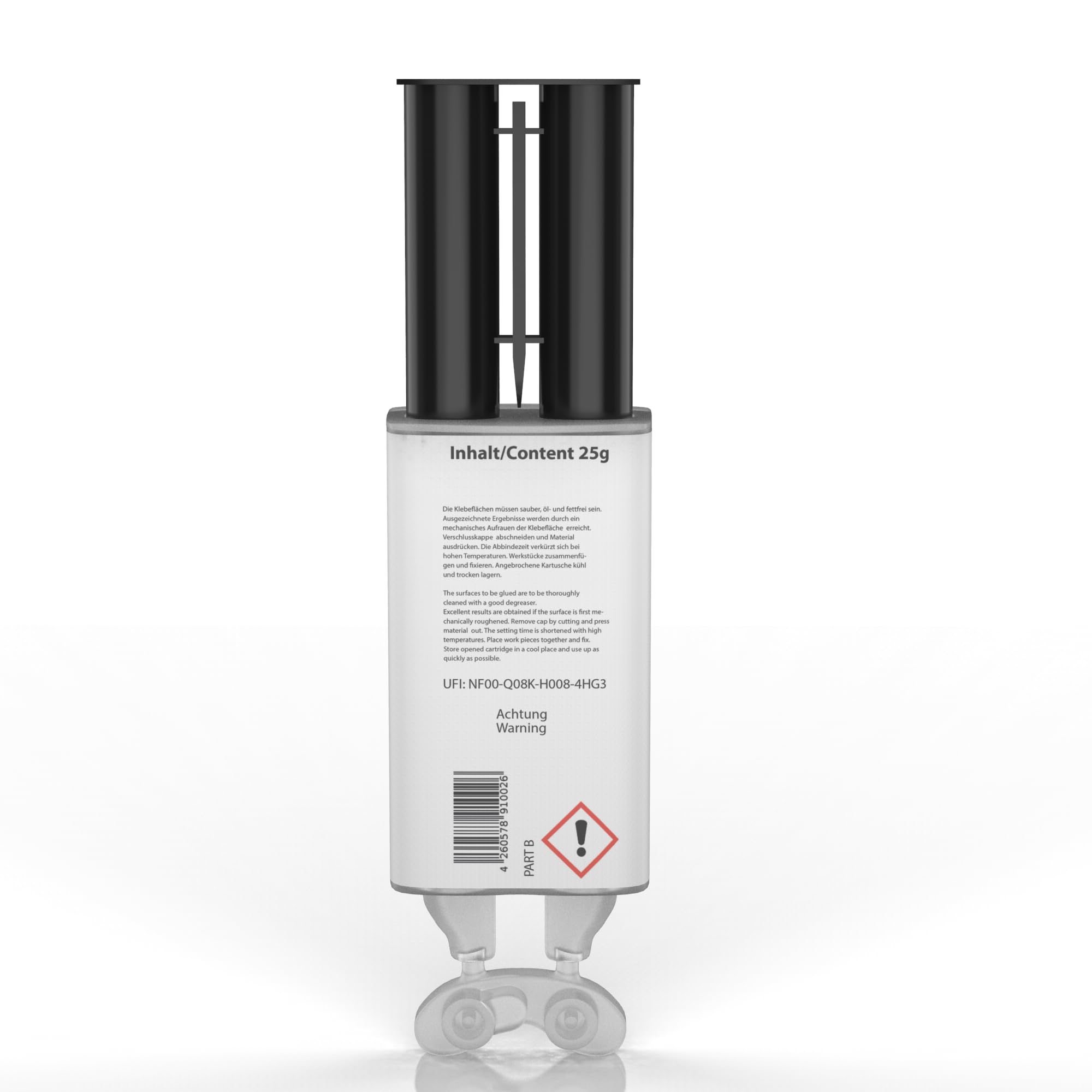 DIP-Tools Wiederverschließbarer Epoxidharz 2k Kleber - 2 Komponenten Kleber, Epoxidharz mit Härter, Epoxy Resin - Metallkleber, Alleskleber (1x25ml)