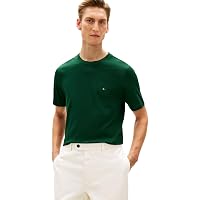 Tommy Hilfiger Uomo T-Shirt Maniche Corte Seasonal Solid Tee con Scollo Rotondo