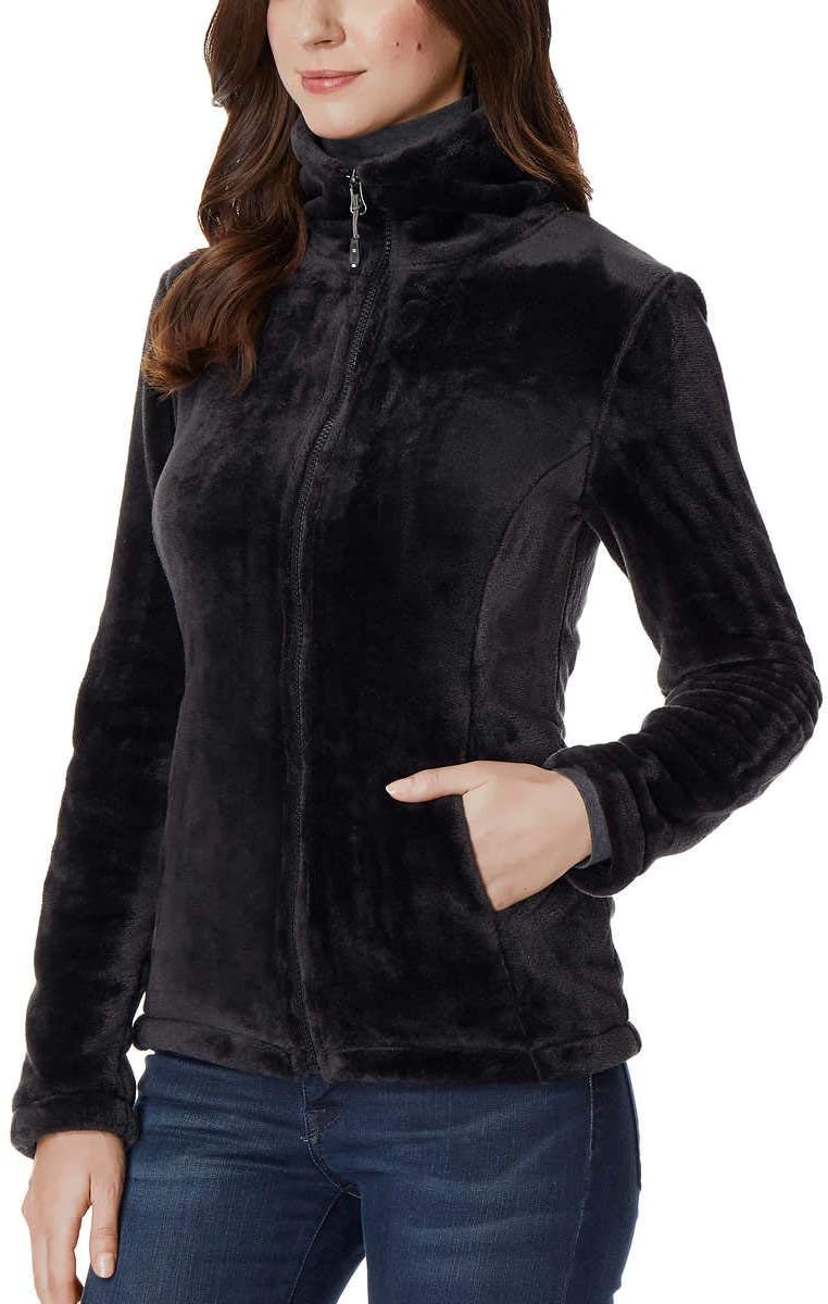 32 DEGREES Heat Women Soft & Cozy Plush Velvet Full Zip Jacket