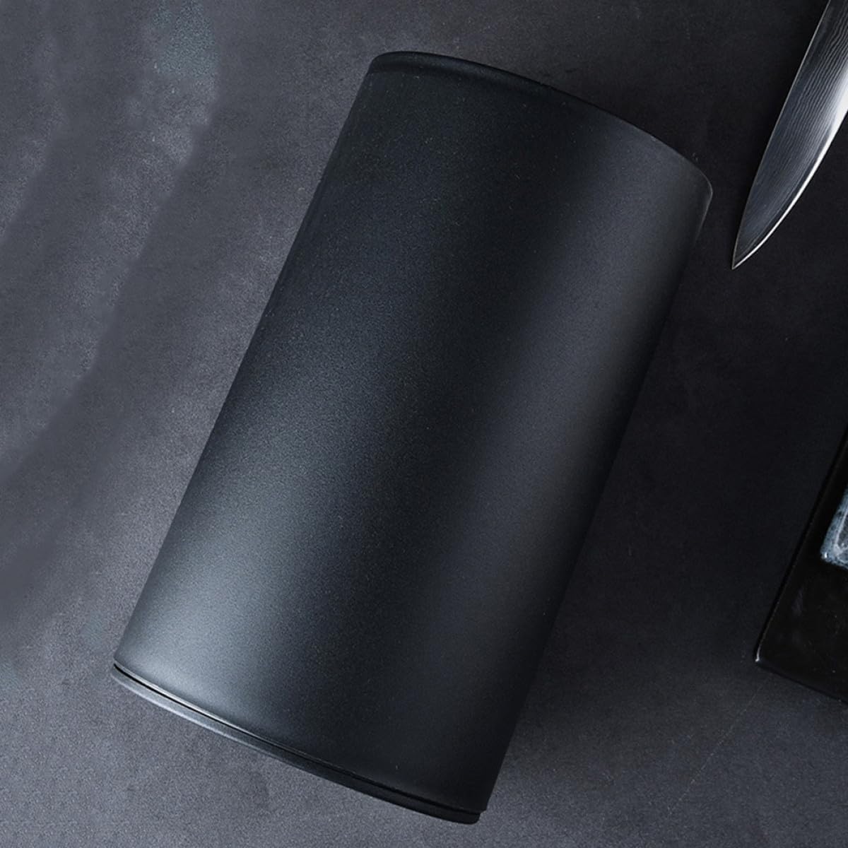 Plastic Kitchen Cutter Rack Holder Convenient Scissors Storage Organizer Safe Sturdy Material Space-saving Household Cutting Rack for Tableware and Utensils Black