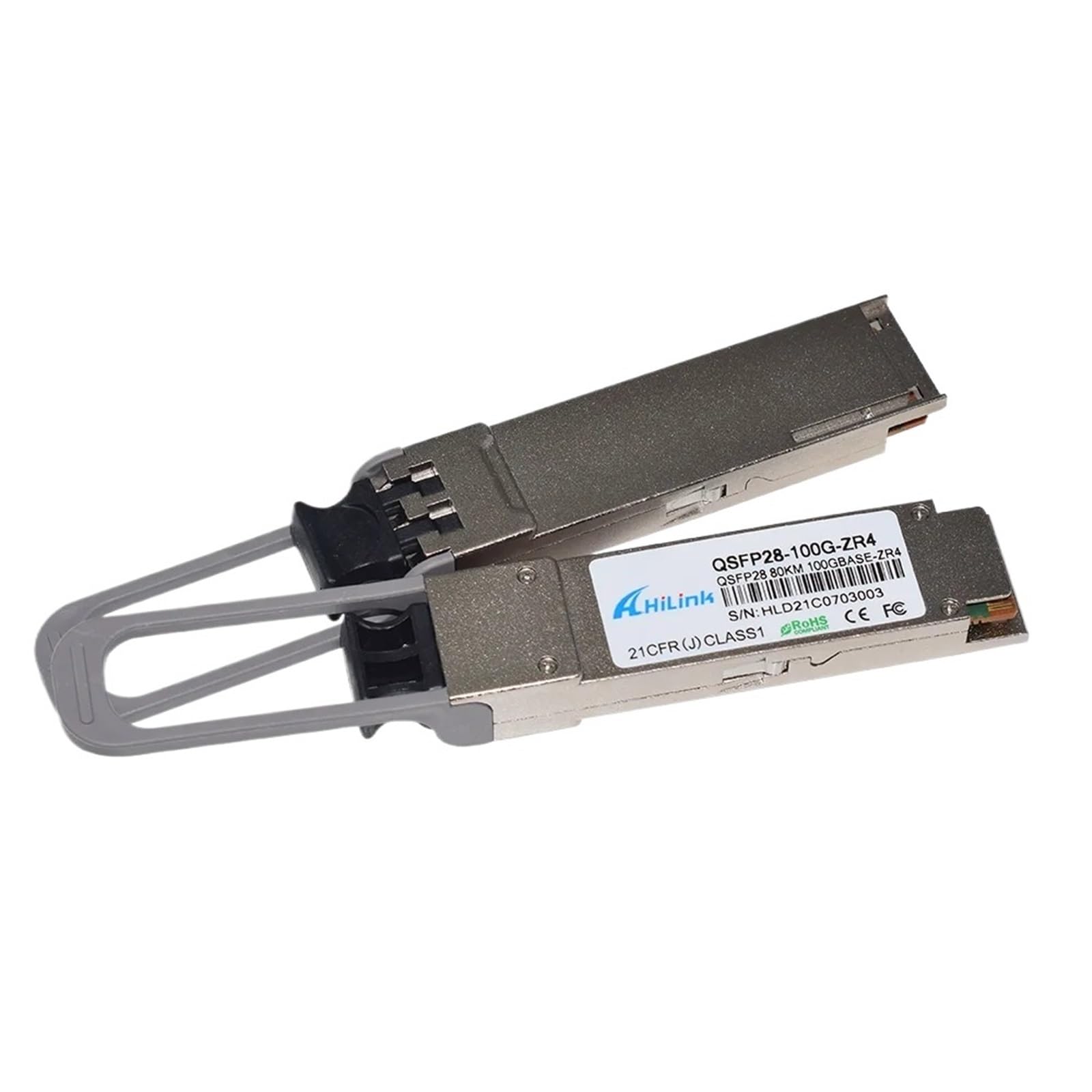 Émetteur-récepteur à Fibre Optique LC QSFP28 100G Double débit 1310 nm ZR4 60 km 80 km 100 km SOA PIN(100G ZR 60KM LC)
